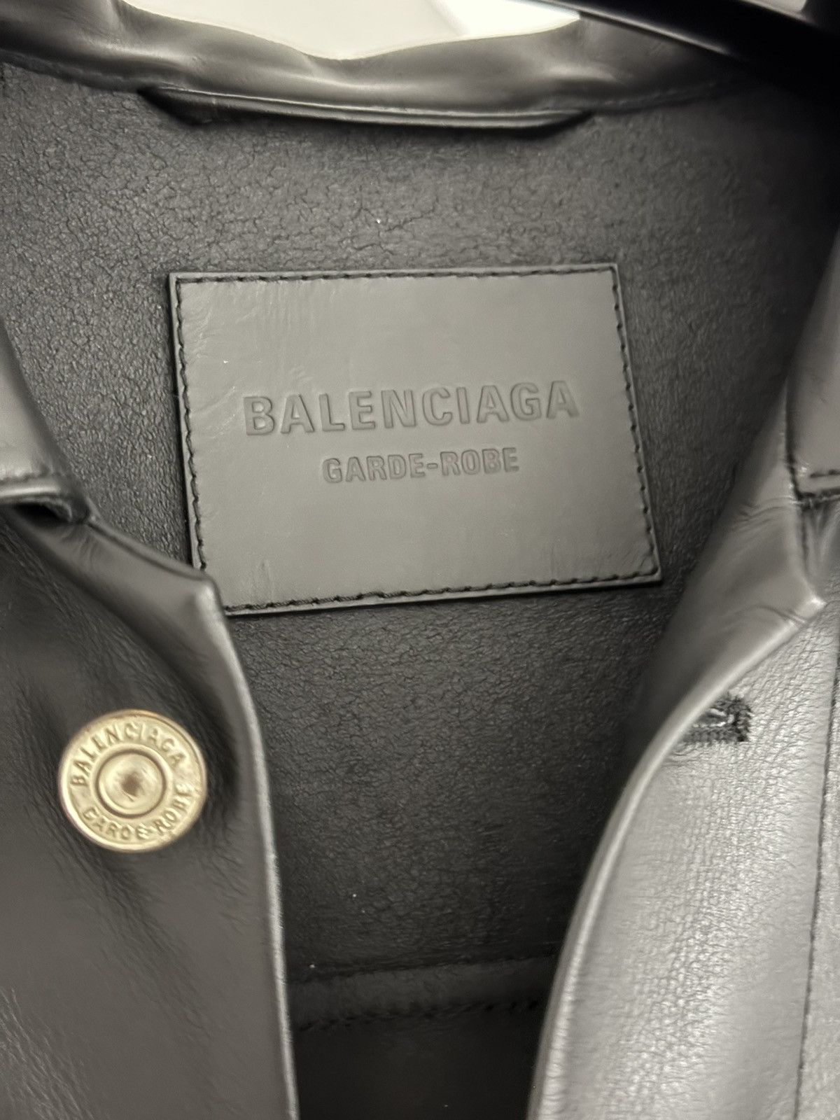 Balenciaga Balenciaga Garde-Robe leather shirt jacket size 1 Size US M / EU 48-50 / 2 - 7 Thumbnail