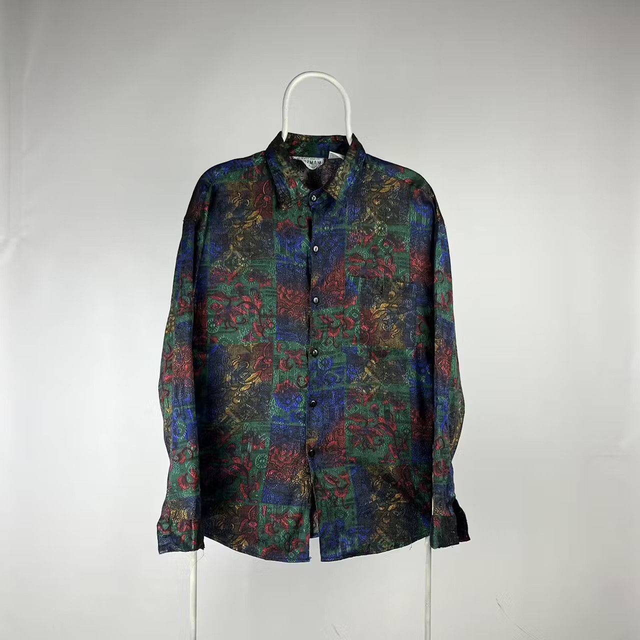 Vintage Vintage shirt crazy style size Medium rayon 100% Size US M / EU 48-50 / 2 - 1 Thumbnail