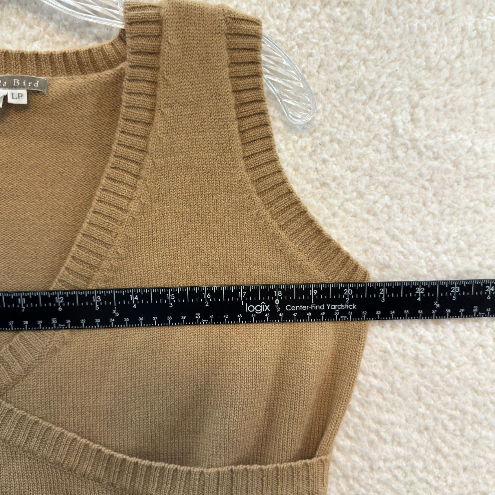 Anthropologie VINTAGE Anthropologie Isabella Bird Wool Vest Top Petite L PL Tan Knit Wrap Preppy Boho Blouse Women Mens? Size L / US 10 / IT 46 - 5 Thumbnail