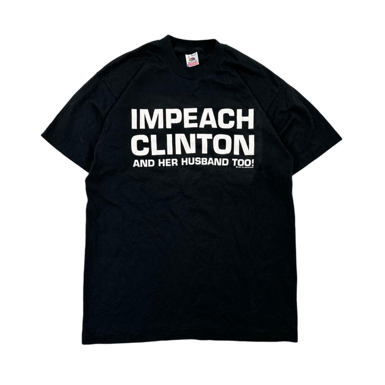 Vintage Vintage Rare 90s Single Stitch Impeach Clinton Political Size US L / EU 52-54 / 3 - 1 Thumbnail