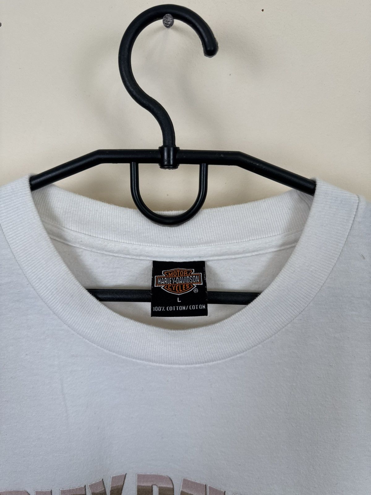 Harley Davidson Vintage Harley Davidson T shirt Biker USA White L Streetwear Size US XL / EU 56 / 4 - 10 Thumbnail