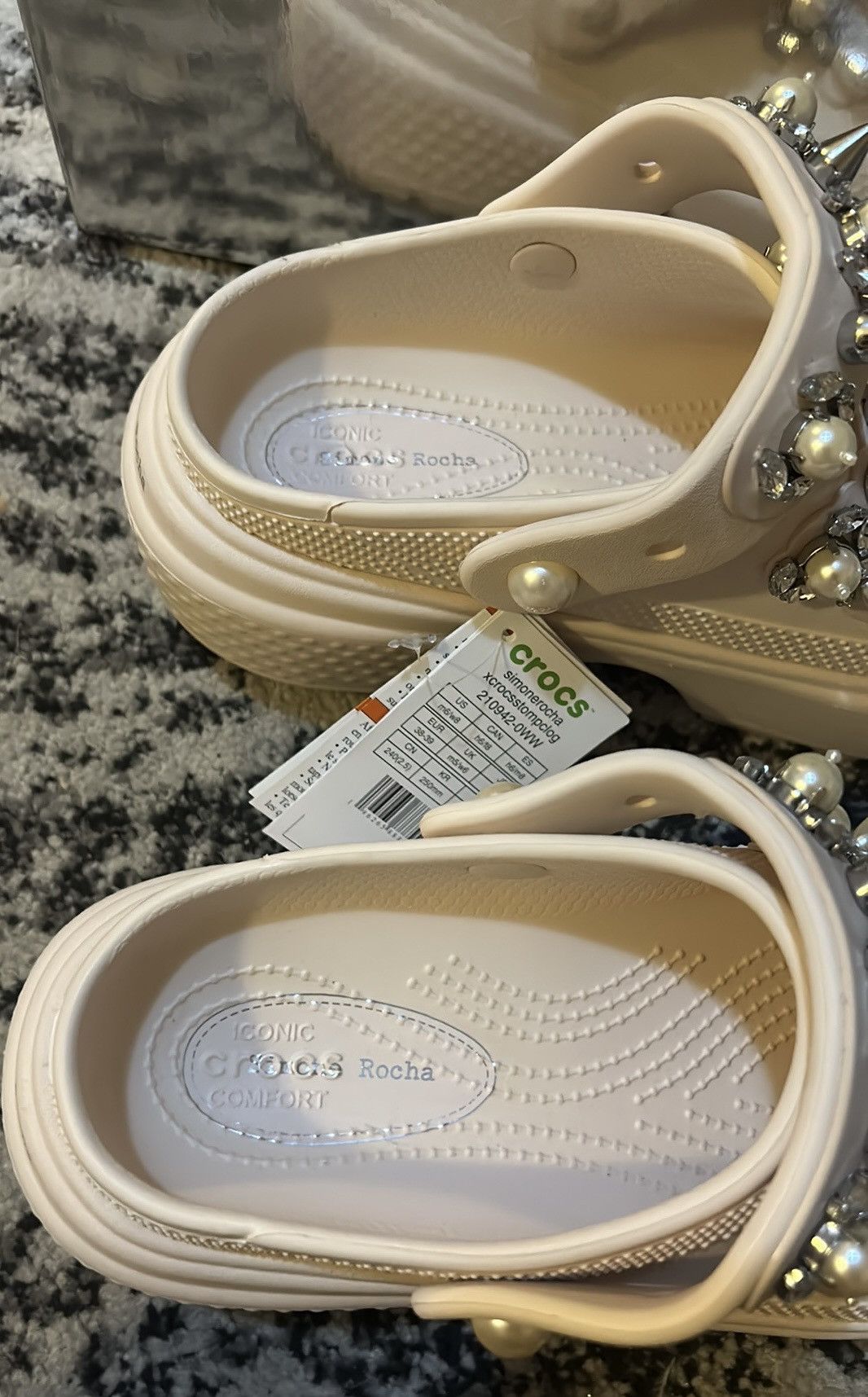 Crocs × Simone Rocha SIMONE ROCHA X CROCS Embellished Stomp Clogs Dew Size US 8 / IT 38 - 5 Thumbnail