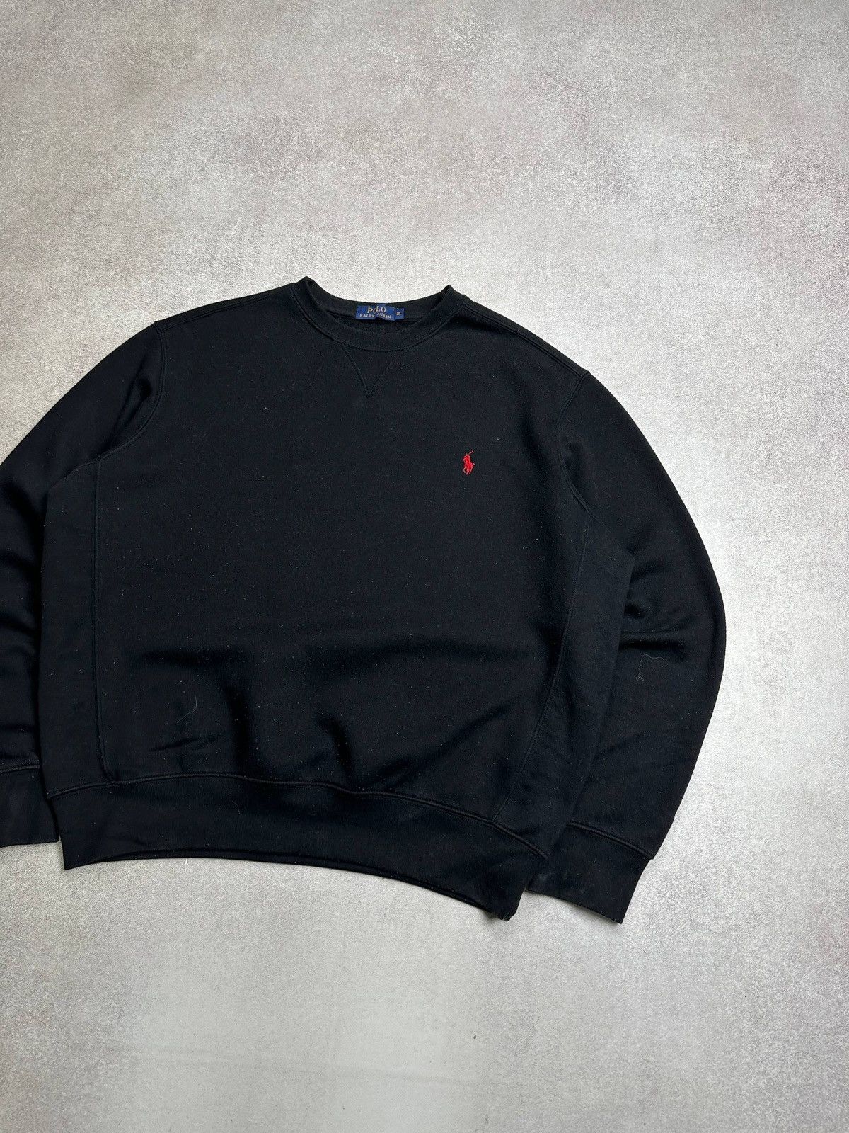 Polo Ralph Lauren Vintage Polo Ralph Lauren Black Sweatshirt Rare XL Size US XL / EU 56 / 4 - 2 Thumbnail