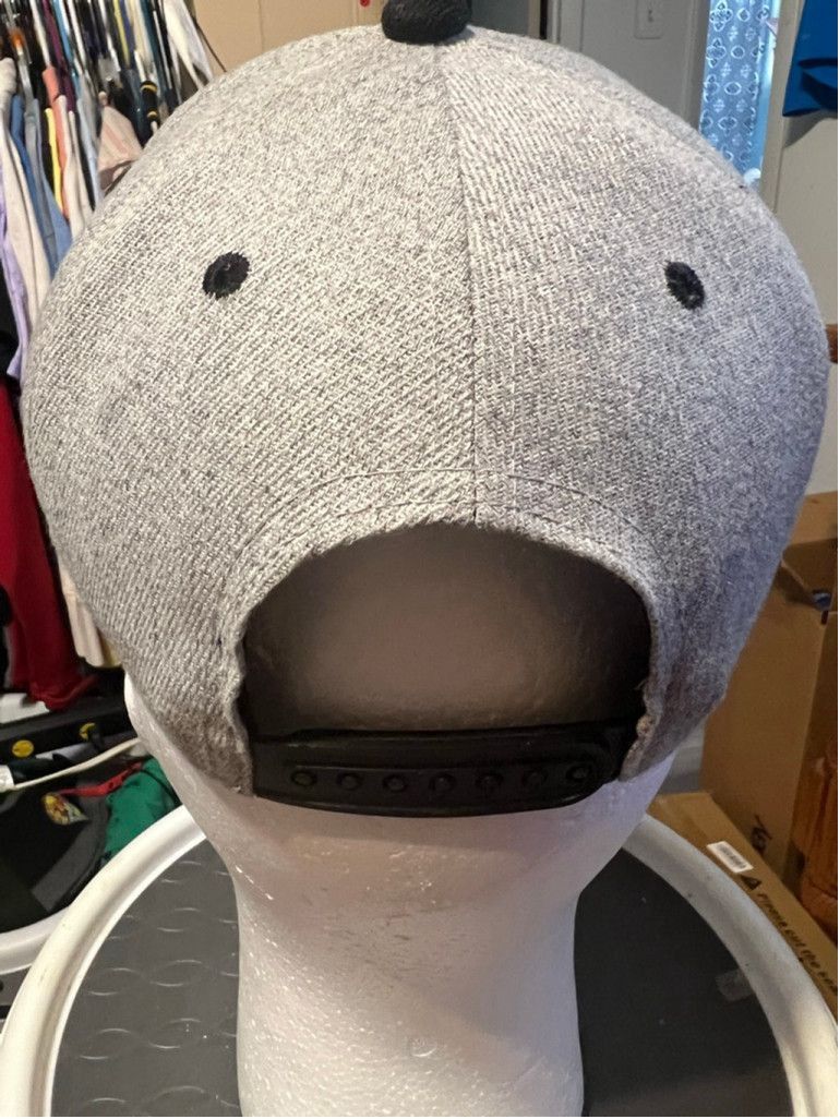 Disney Unisex Disney Mickey Mouse Grey Black Snapback Hat One Size Size ONE SIZE - 3 Thumbnail