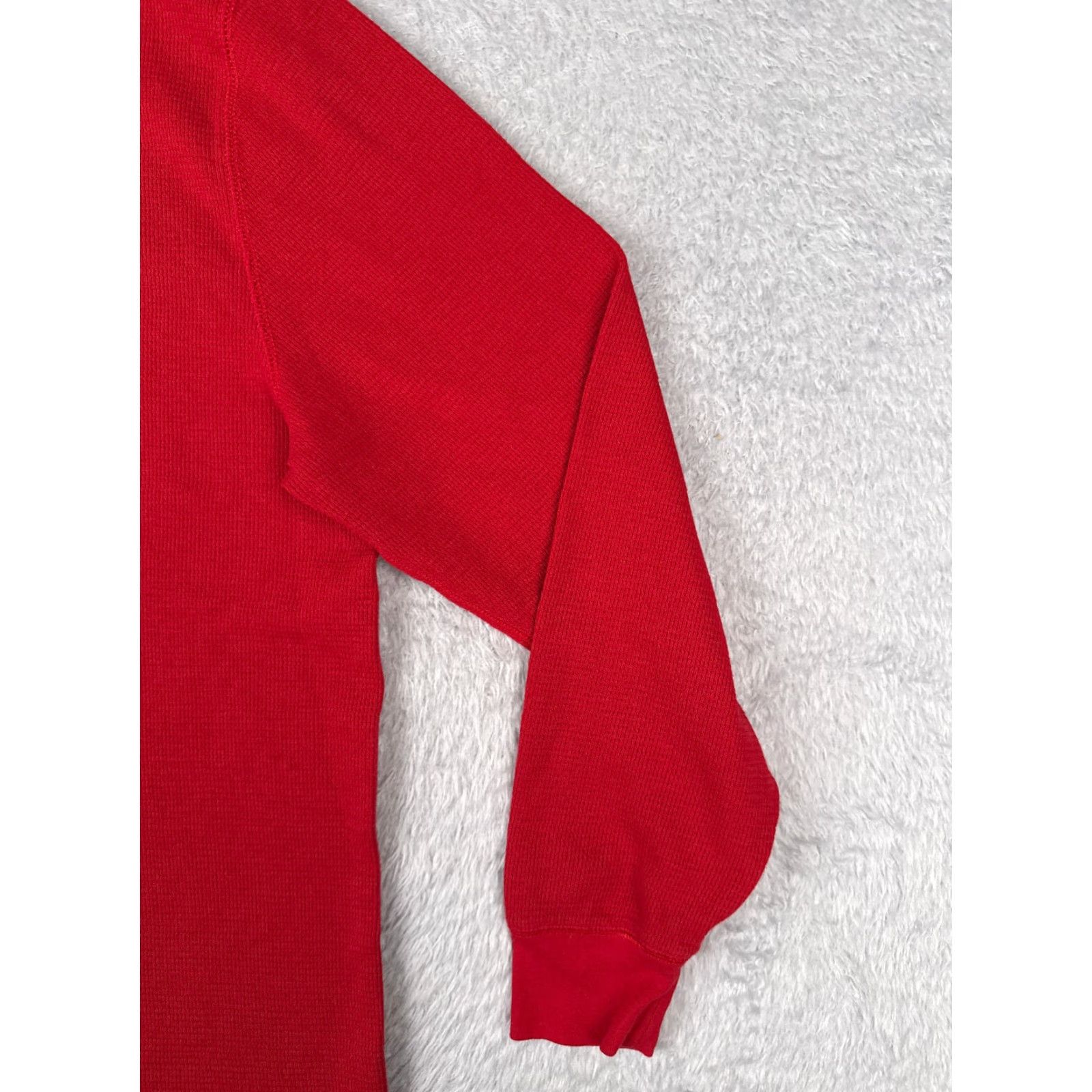 Polo Ralph Lauren Polo Ralph Lauren Shirt Men 2XL Red Thermal Knit Crew Neck Logo Long Sleeve - Regular Fit, Cotton, Vintage? No (Adult) Size US XXL / EU 58 / 5 - 2 Thumbnail