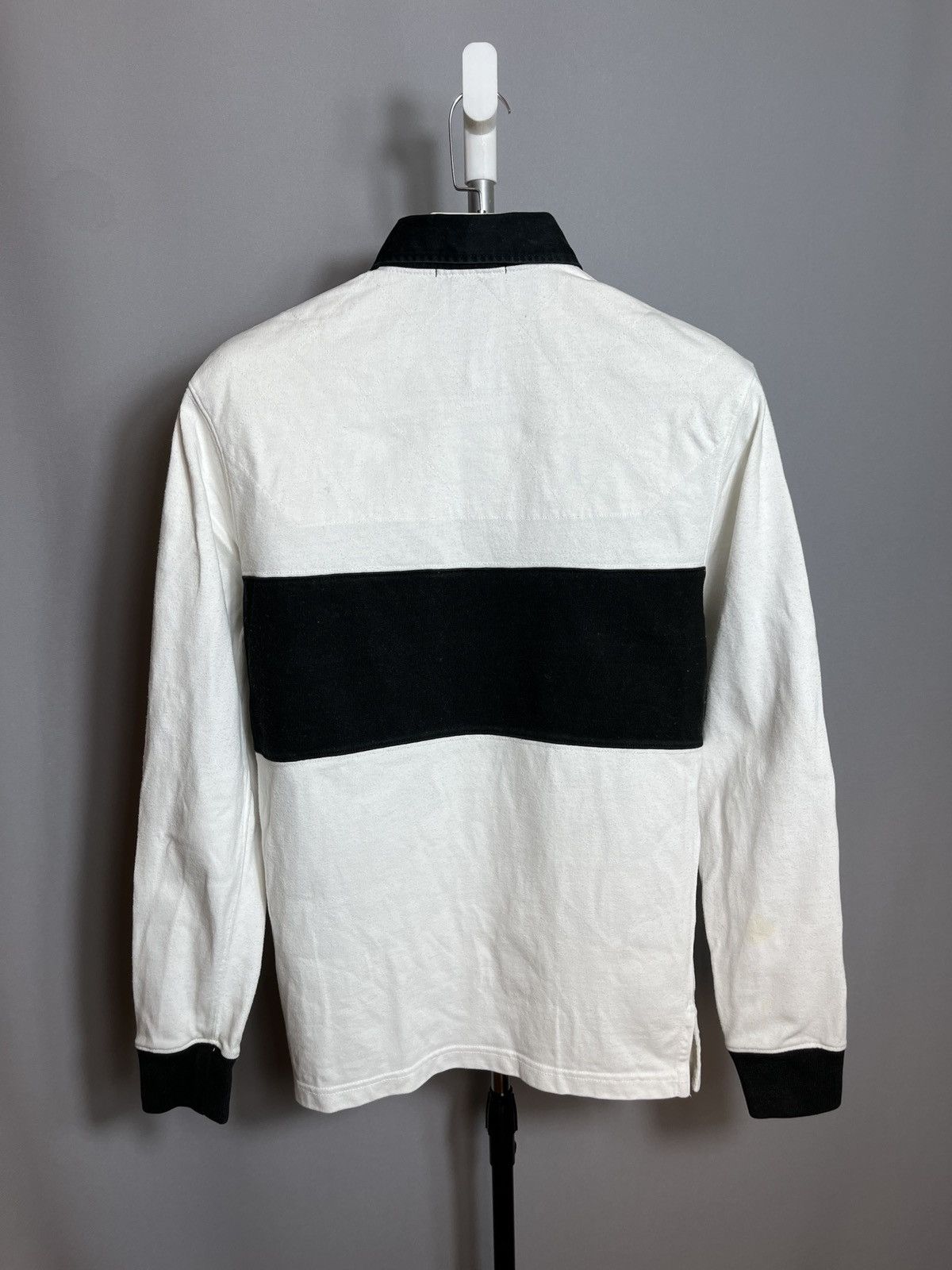 Vintage 90s Polo Ralph Lauren Rugby Long White Mens Cotton Size US S / EU 44-46 / 1 - 8 Thumbnail