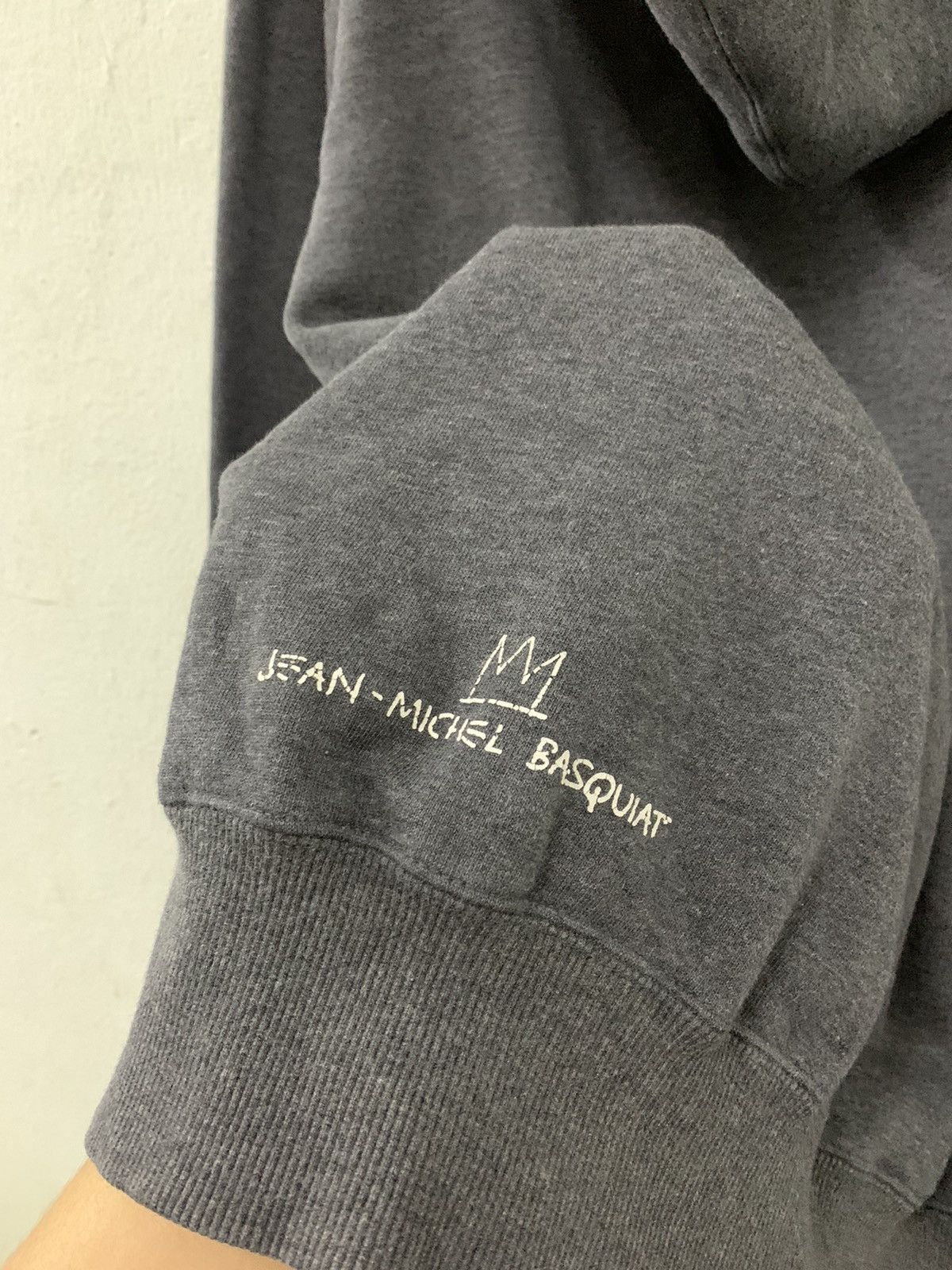 Uniqlo Vintage Uniqlo KING PLEASURE Jean Michel Basquait Hoodie Size US L / EU 52-54 / 3 - 6 Thumbnail