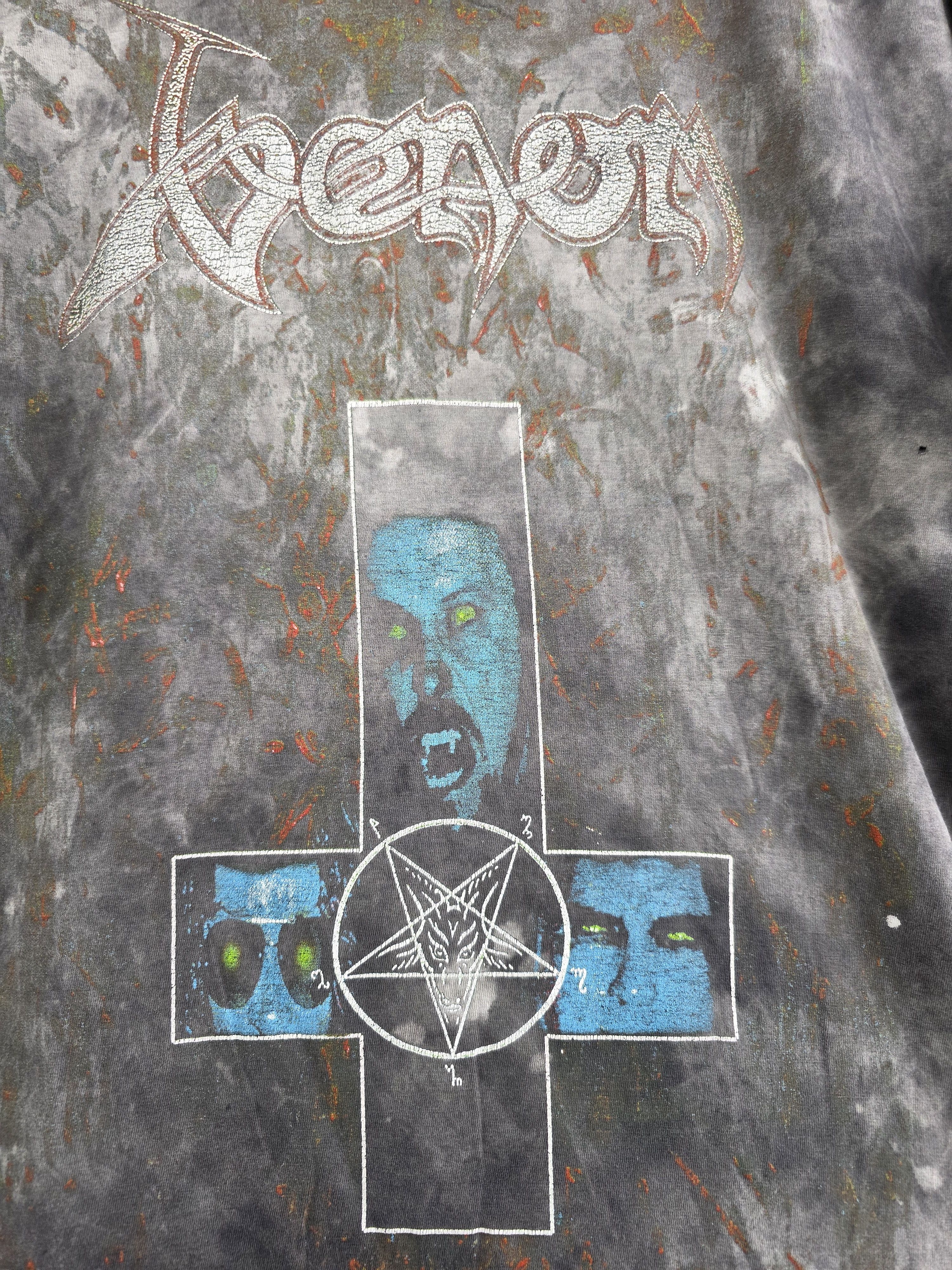 Band Tees × Vintage 90s Venom Black Metal XL 23" 29" Size US XL / EU 56 / 4 - 5 Thumbnail