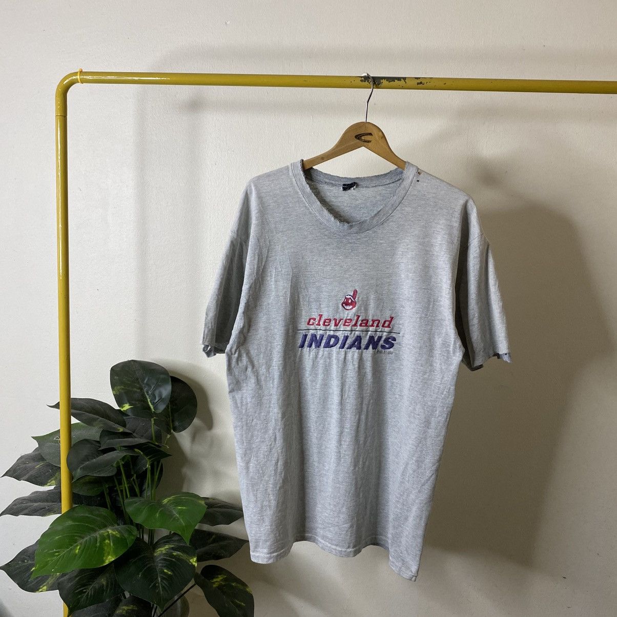 MLB Vintage 1998 Cleveland Indians MLB Embroidered T Shirt Size US L / EU 52-54 / 3 - 1 Thumbnail