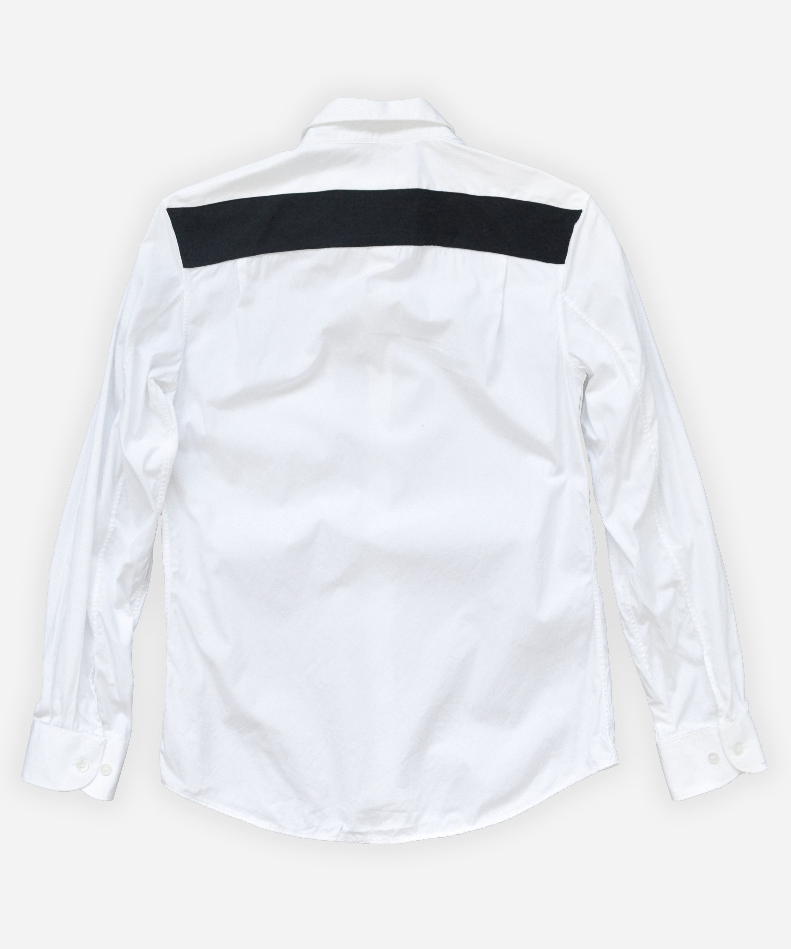 Helmut Lang HELMUT LANG Shirt Long Sleeve White 1998 Black Stripe Size US M / EU 48-50 / 2 - 13 Thumbnail