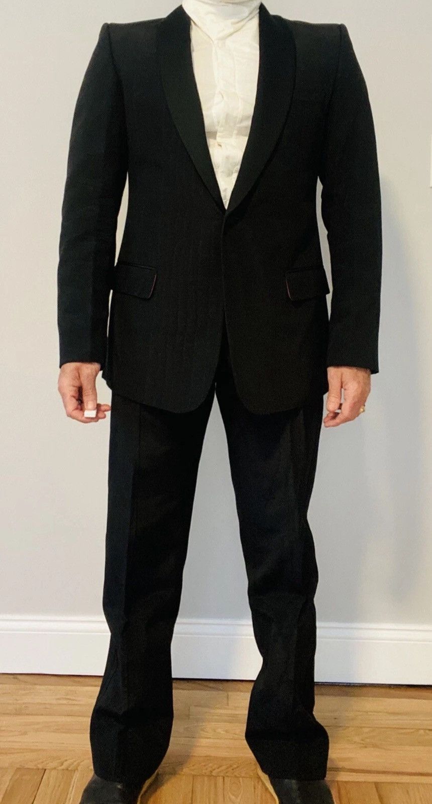 Versace Gianni Versace black and pink Tuxedo Size 48R - 2 Thumbnail