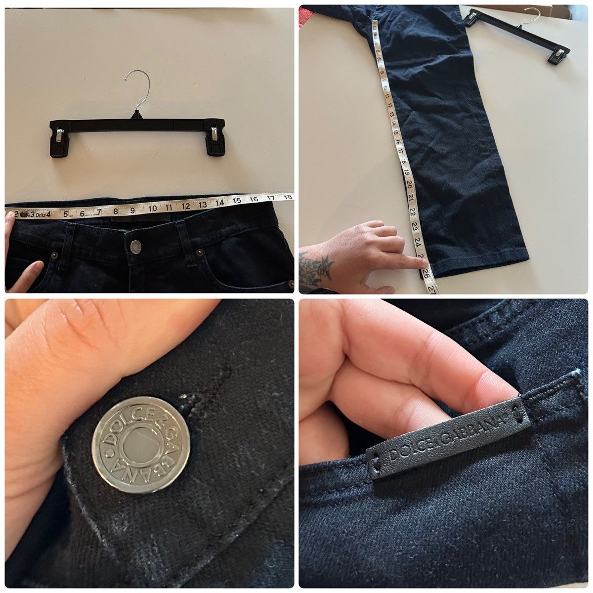 Dolce & Gabbana Vintage Dolce & Gabbana Denim Dark Blue Slim Straight Jeans Size US 34 / EU 50 - 6 Thumbnail