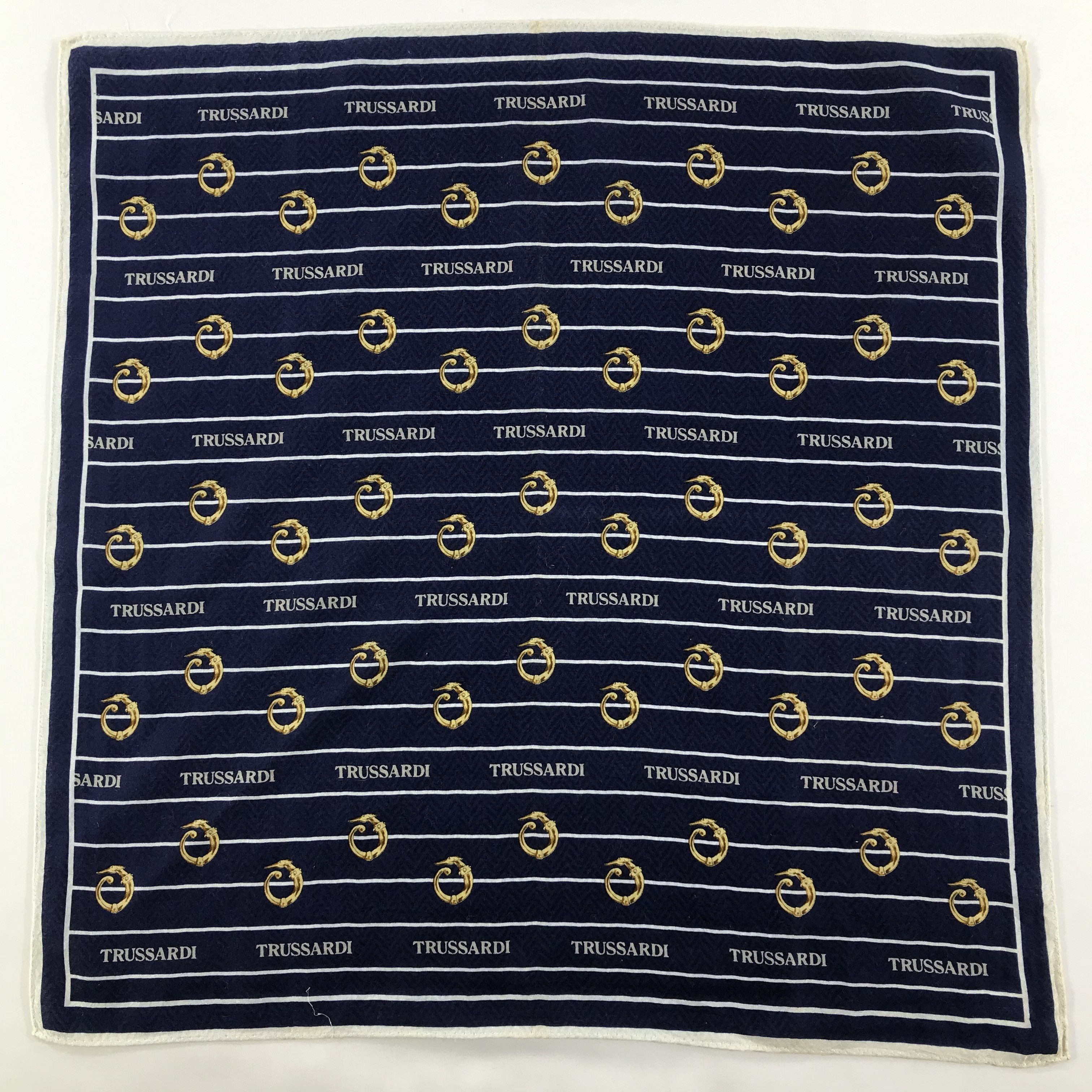 Trussardi × Vintage Trussardi Bandana / Handkerchief / Neckerchief - S1457 Size ONE SIZE - 1 Thumbnail