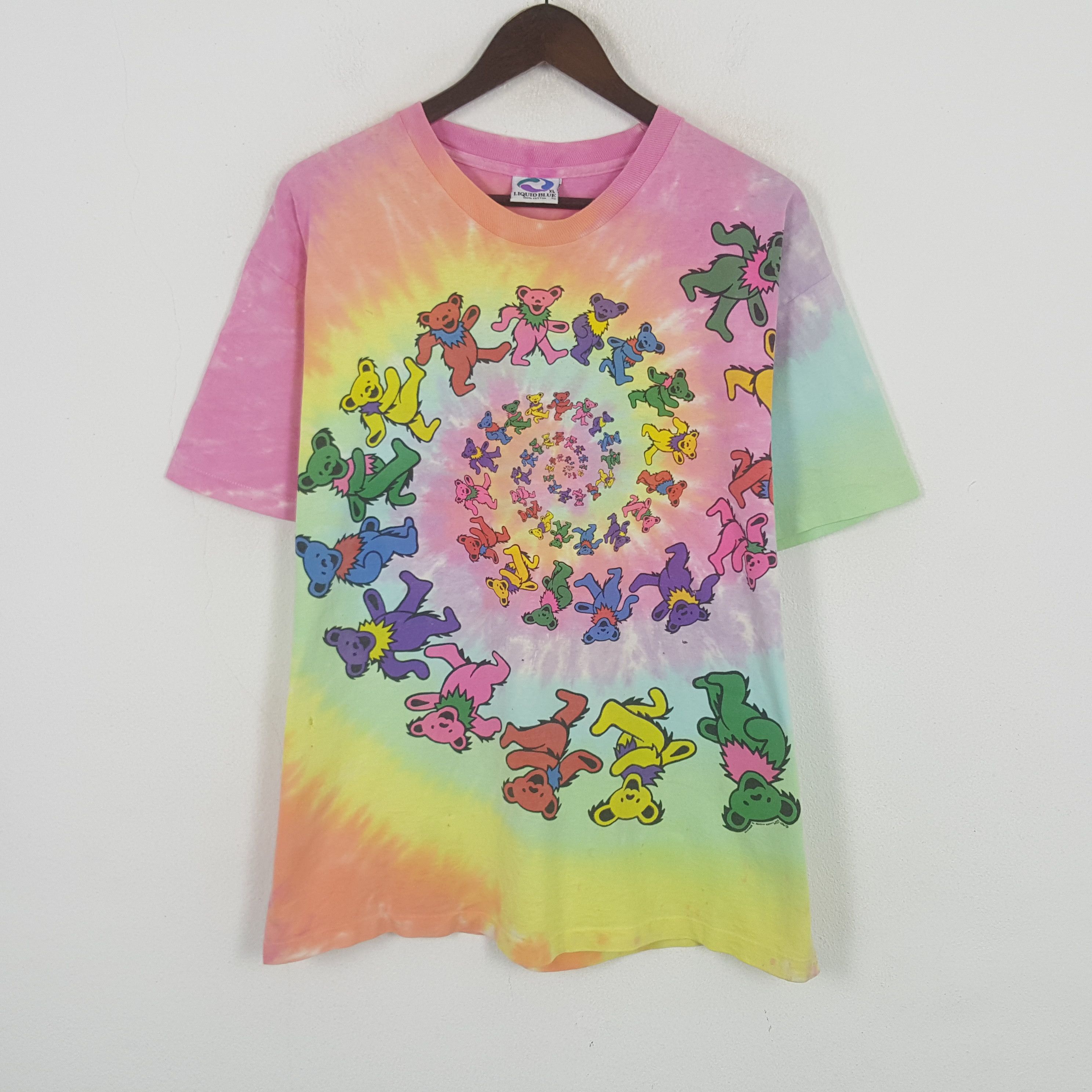 Band Tees Vintage 99’s Grateful Dead Tye Dye American Band T-shirt Size US XL / EU 56 / 4 - 1 Thumbnail