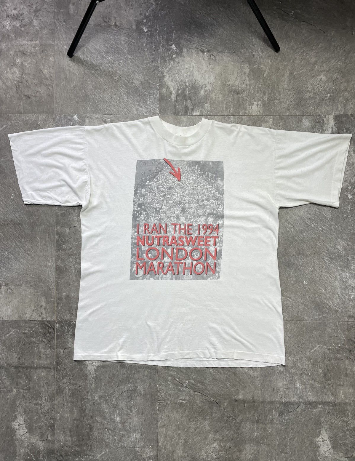 Vintage I Ran The 1994 Nutrasweet London Marathon T-Shirt Size US L / EU 52-54 / 3 - 1 Thumbnail