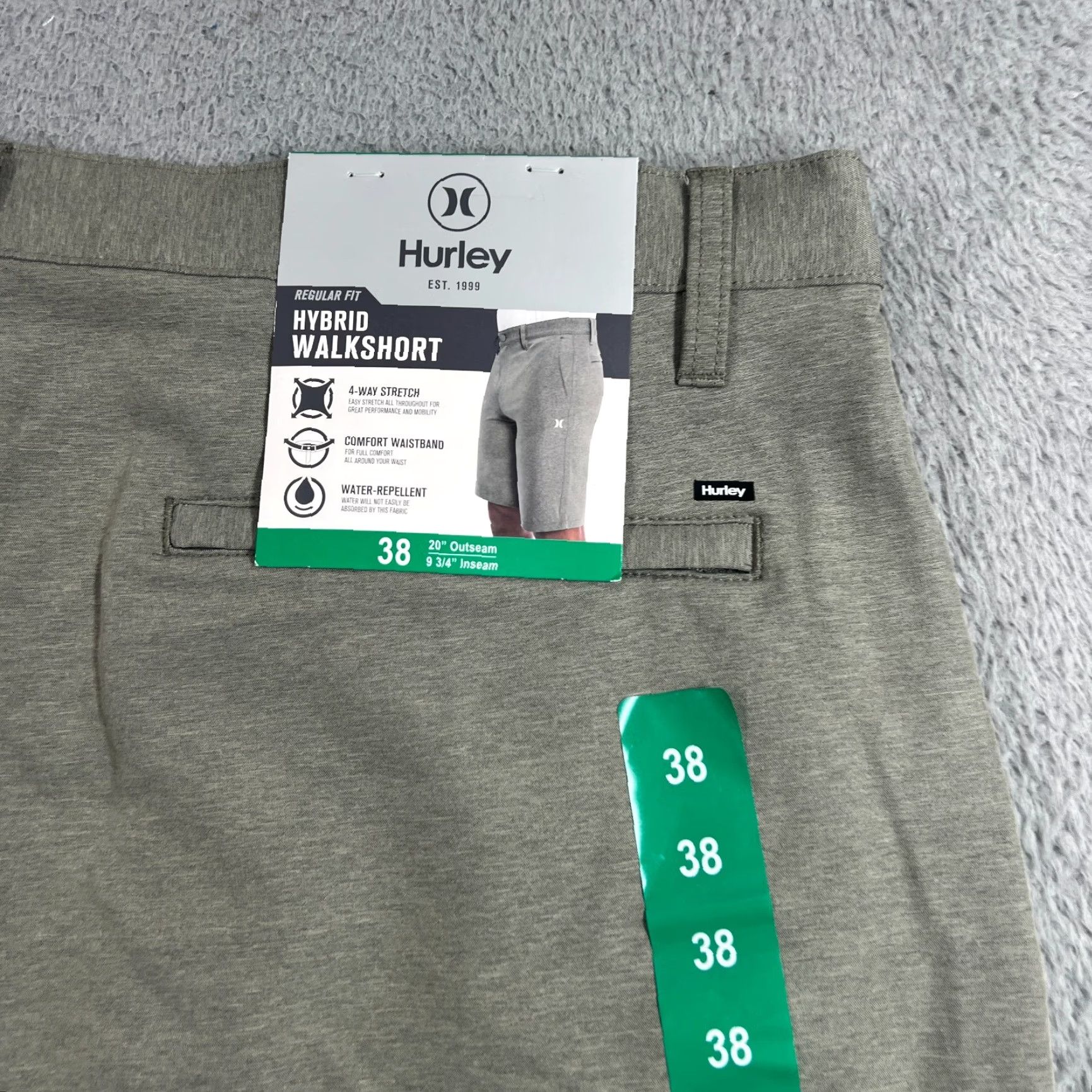 Hurley Hurley Men's Shorts Hybrid Walkshort Golf Size 38 Green Color Size US 38 / EU 54 - 6 Thumbnail