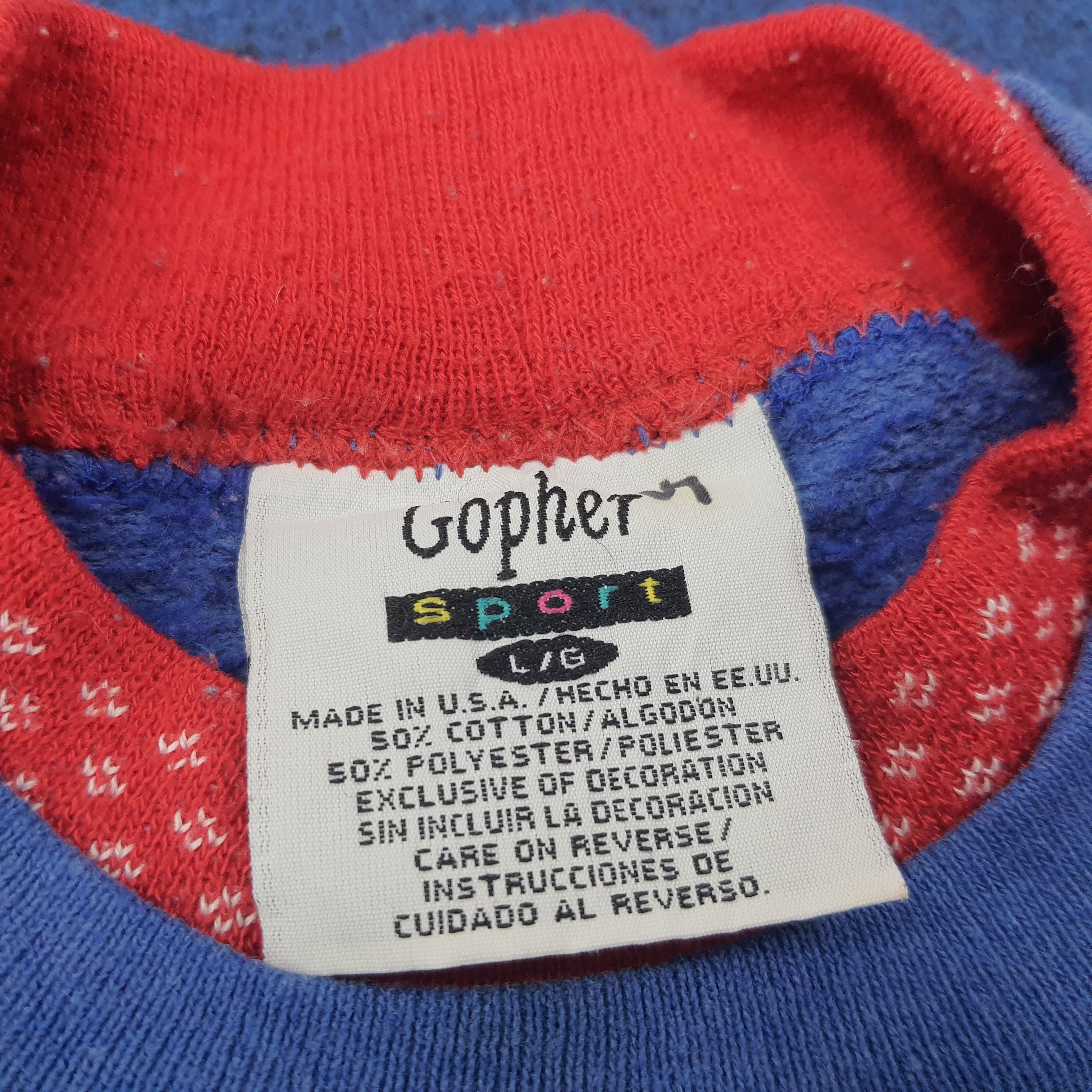 Vintage Vintage Gopher Sport American 90s Brand Sweatshirt C263N10 Size US M / EU 48-50 / 2 - 4 Thumbnail