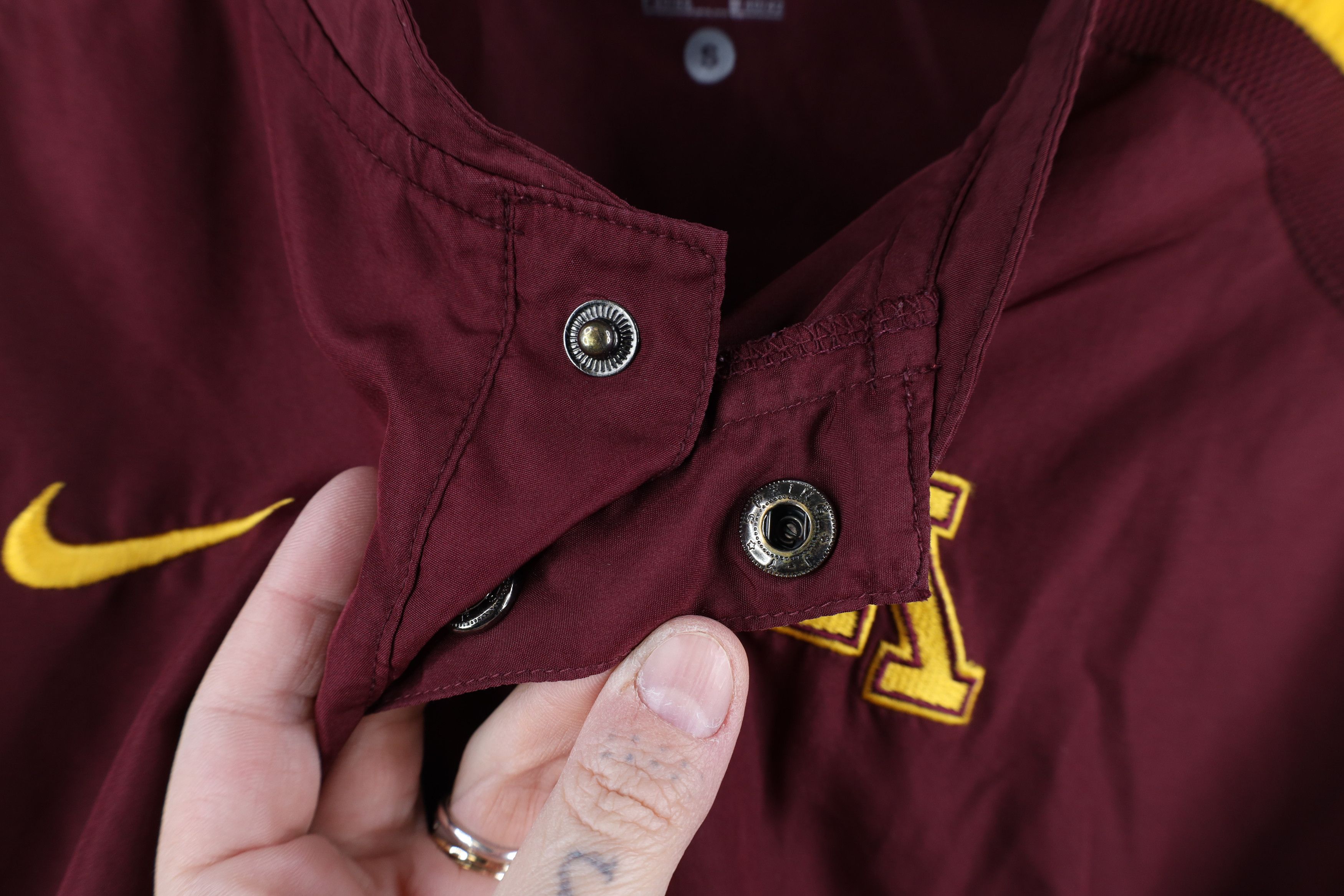 Nike × Vintage Nike University of Minnesota Short Sleeve Windbreaker Jacket Size US S / EU 44-46 / 1 - 9 Thumbnail