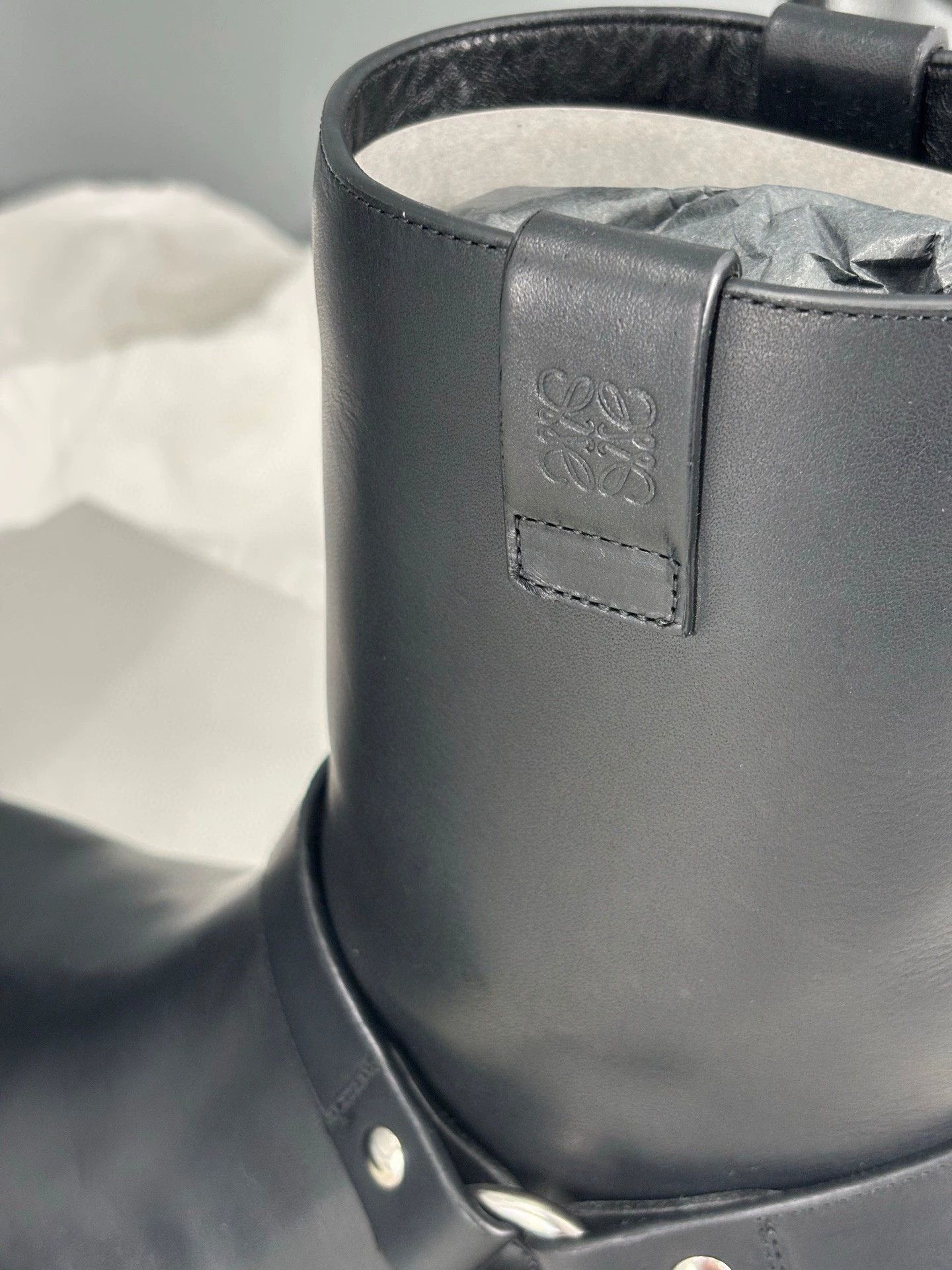Loewe Loewe Men's Black Leather Boots Special Price Size US 8.5 / EU 41-42 - 3 Thumbnail