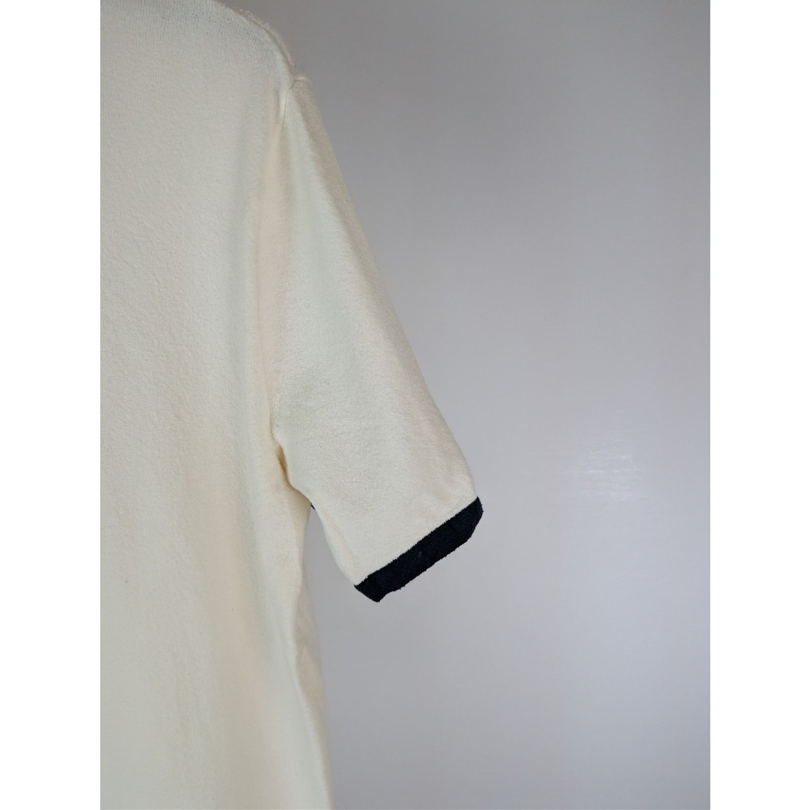 Rag & Bone o1rshd1 CC20 Avery Shirt in Zuma Toweling in Ivory Size US S / EU 44-46 / 1 - 13 Thumbnail