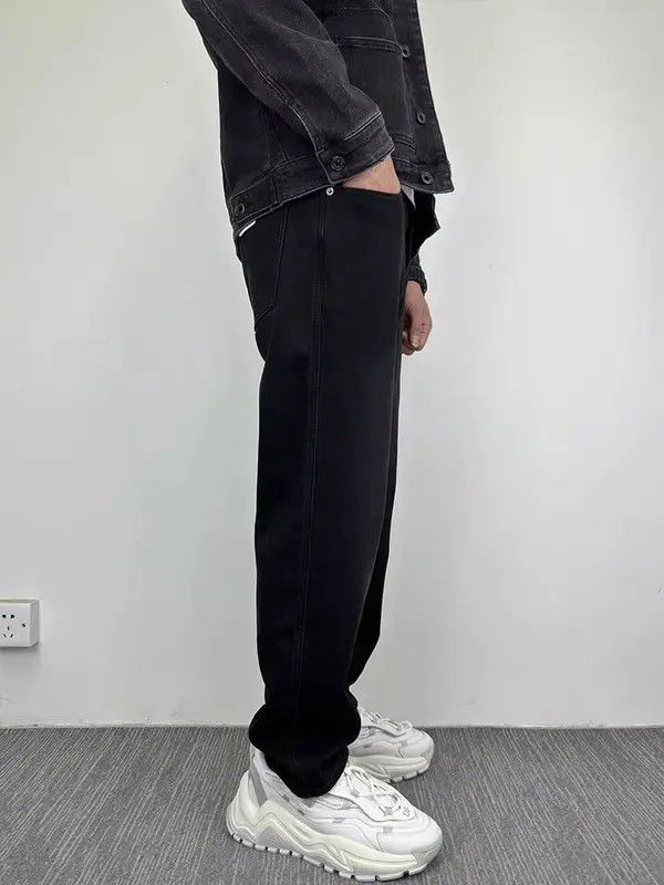 VIBE Vintage High Street Thickened and Velvet Flower Casual Jeans Size US 36 / EU 52 - 2 Thumbnail
