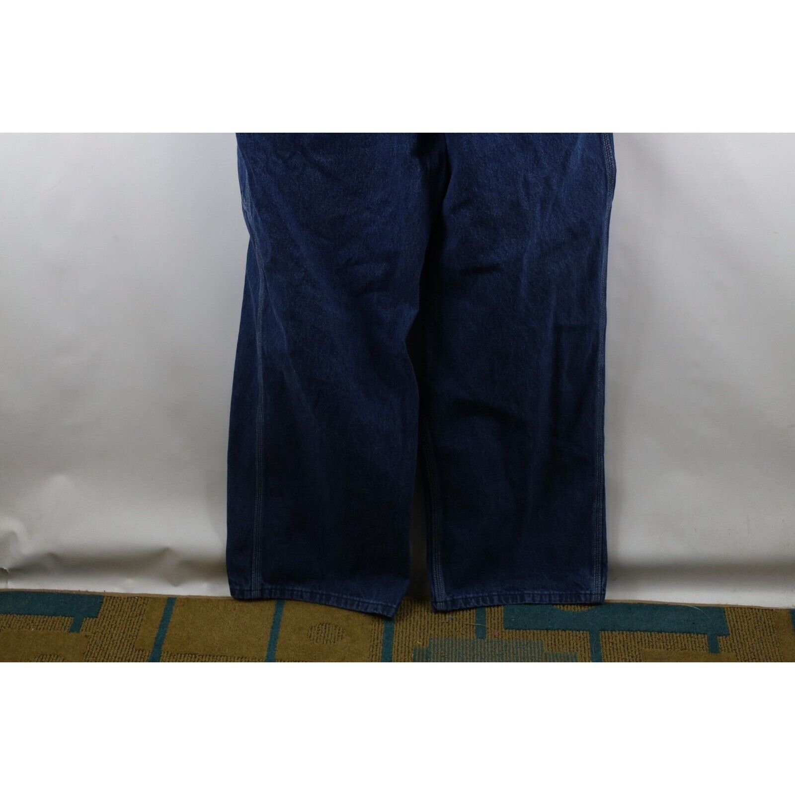 Carhartt × Vintage Vintage 90s Carhartt Distressed Spell Out Denim Overalls Size US 42 / EU 58 - 4 Thumbnail