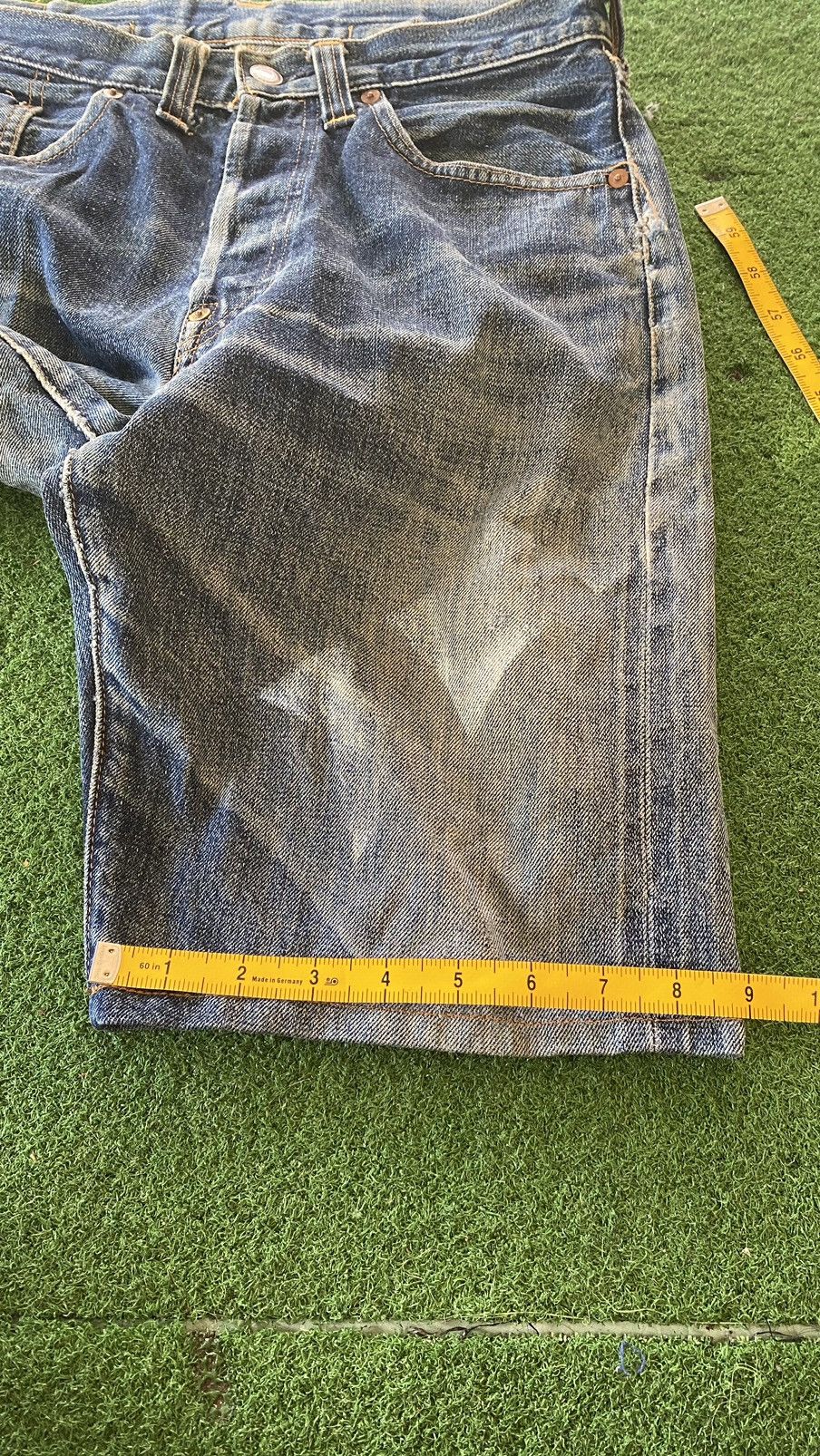 Levi's Vintage Clothing × Vintage Vintage Thrashed Levi’s 201 Big E Selvedge LVC Button 555 Size US 30 / EU 46 - 20 Thumbnail