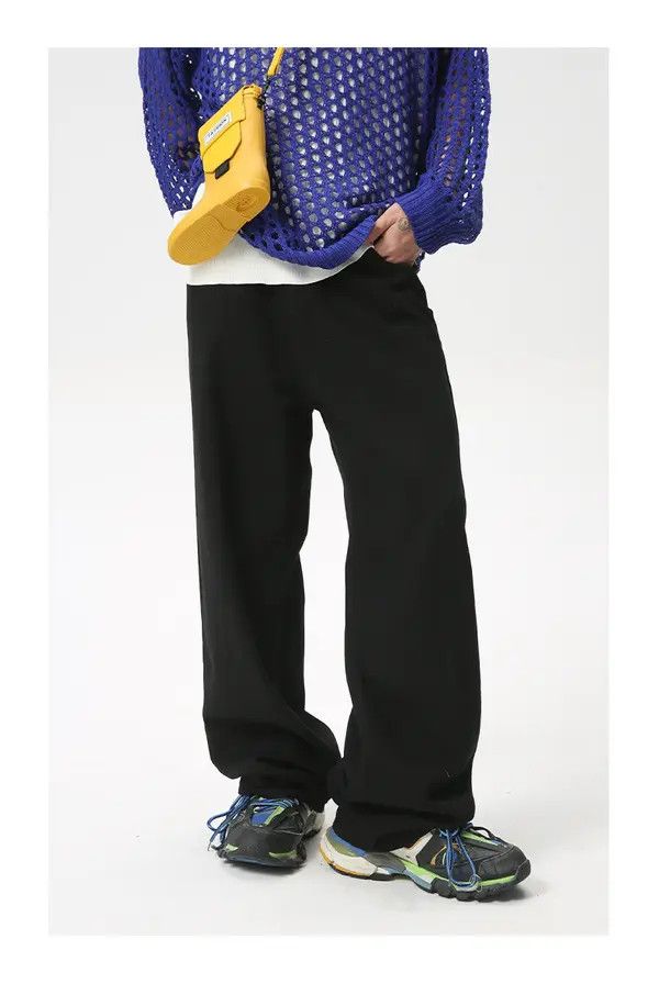 Japanese Brand Mitsui x Airi Classic black straight loose casual jeans Size US 32 / EU 48 - 6 Thumbnail