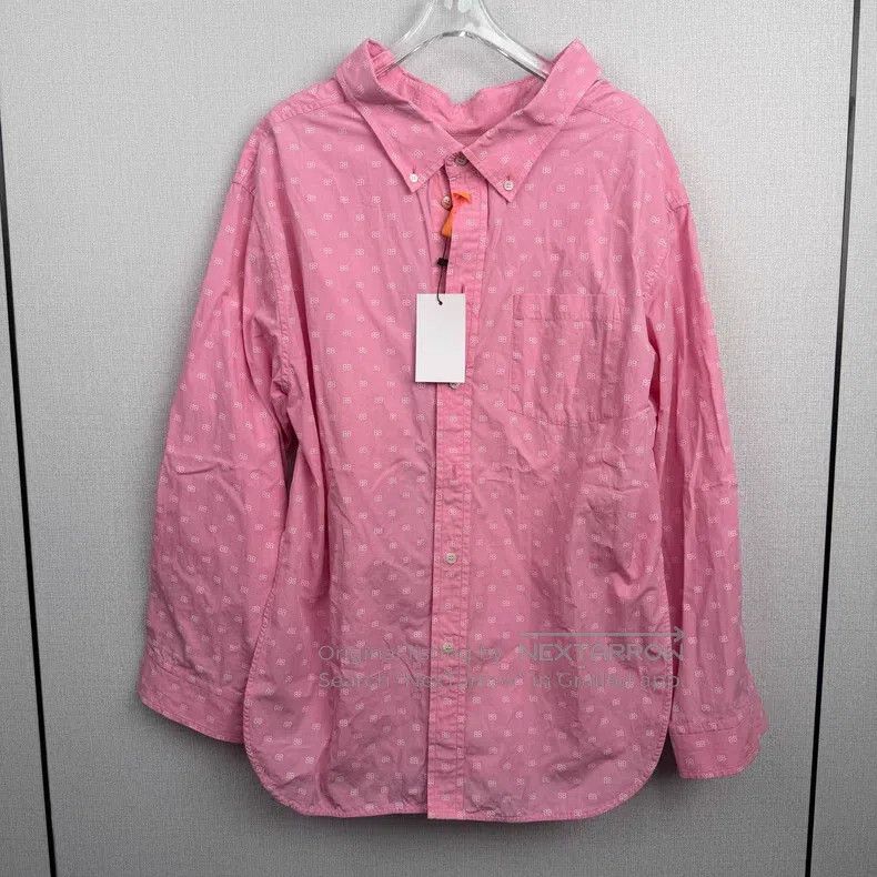 Balenciaga Balenciaga Double B All-over Print Long Sleeve Shirt Size XS / US 0-2 / IT 36-38 - 1 Thumbnail