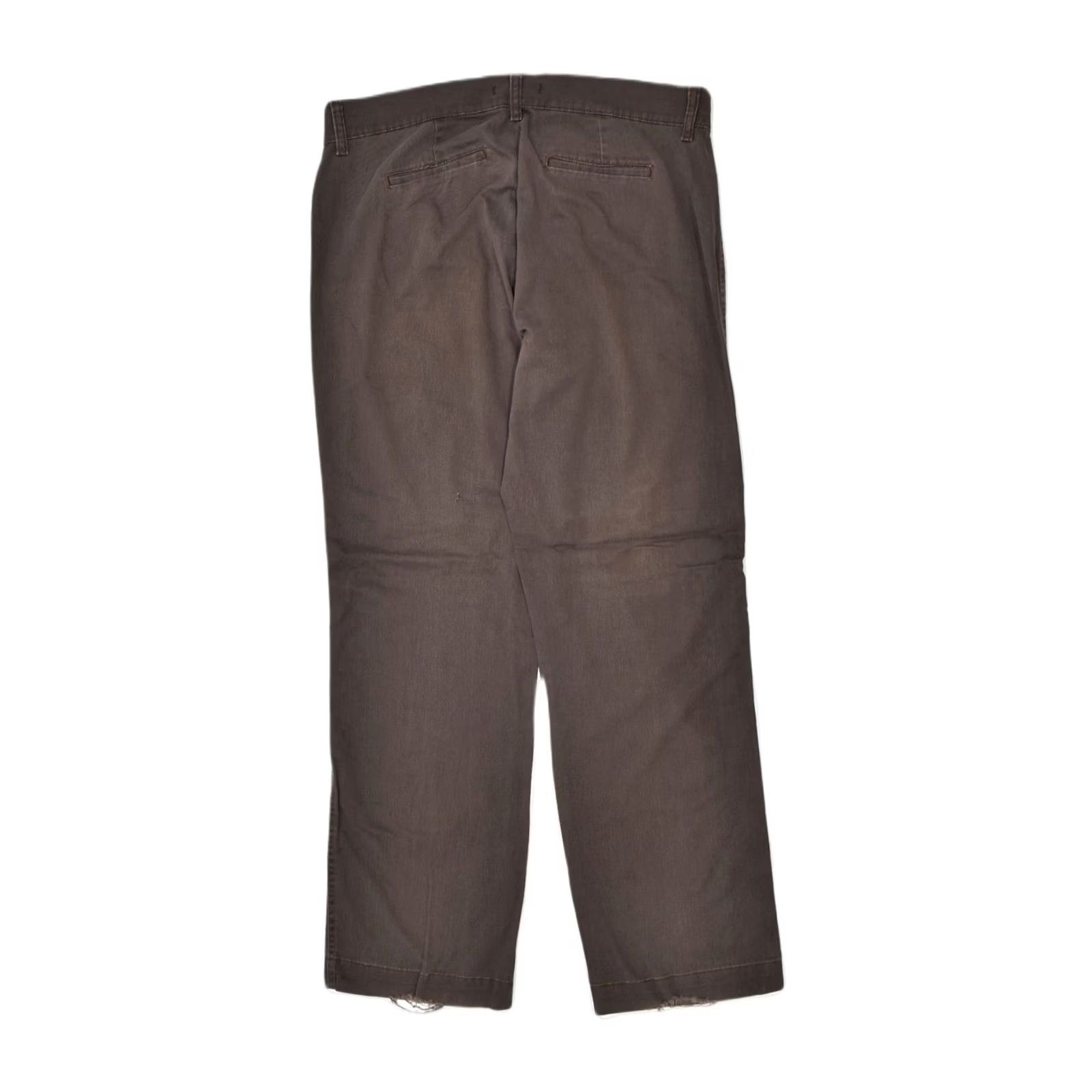 Lee LEE Womens Riders Straight Casual Trousers W36 L31 Brown Cotton Size 25" / US 0 / IT 36 - 2 Thumbnail