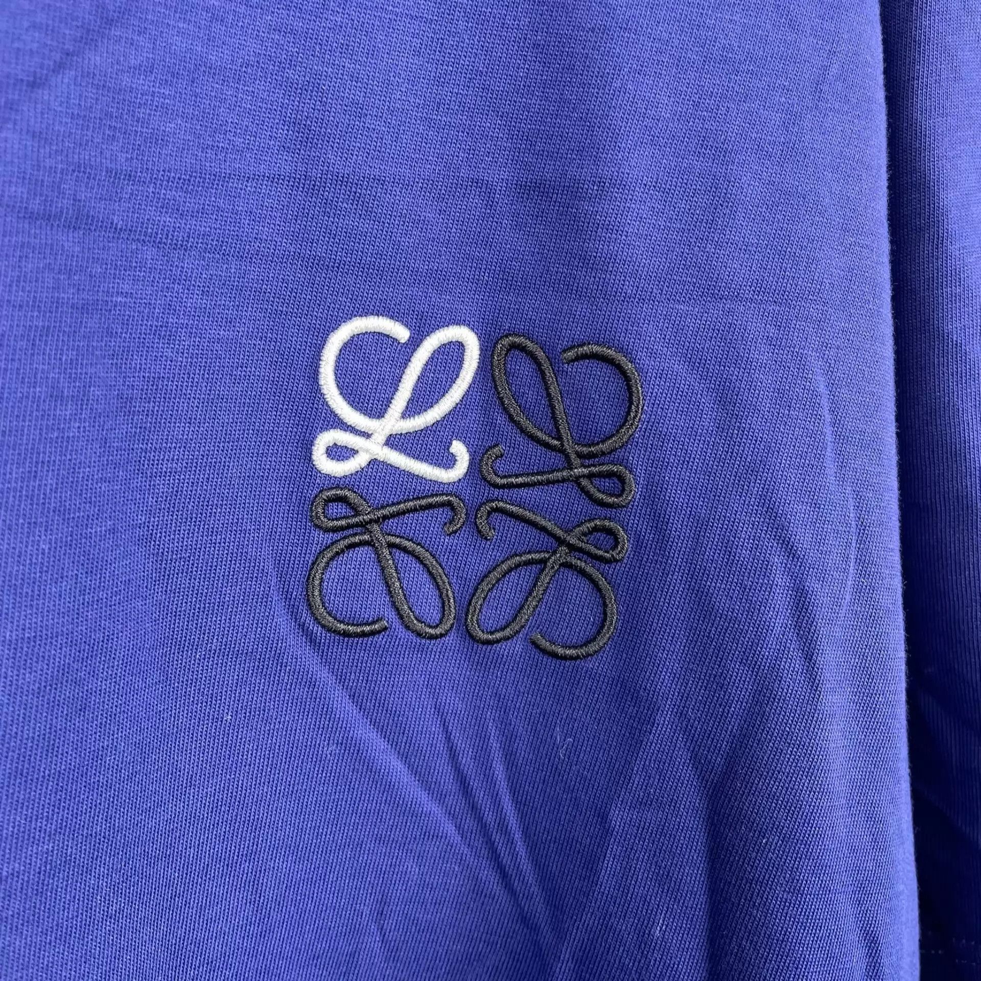Loewe LOEWE Cotton T-Shirt XL Blue Size US XL / EU 56 / 4 - 3 Thumbnail