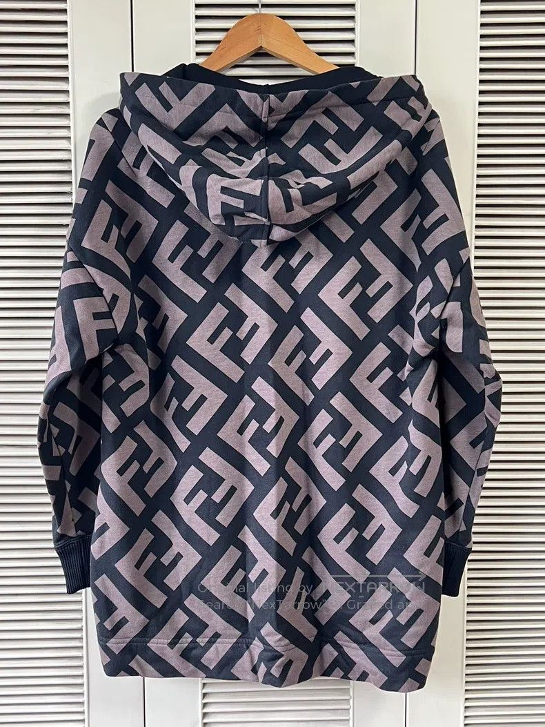 Fendi Fendi Double F old flower patterned hoodie Size M / US 6-8 / IT 42-44 - 2 Thumbnail