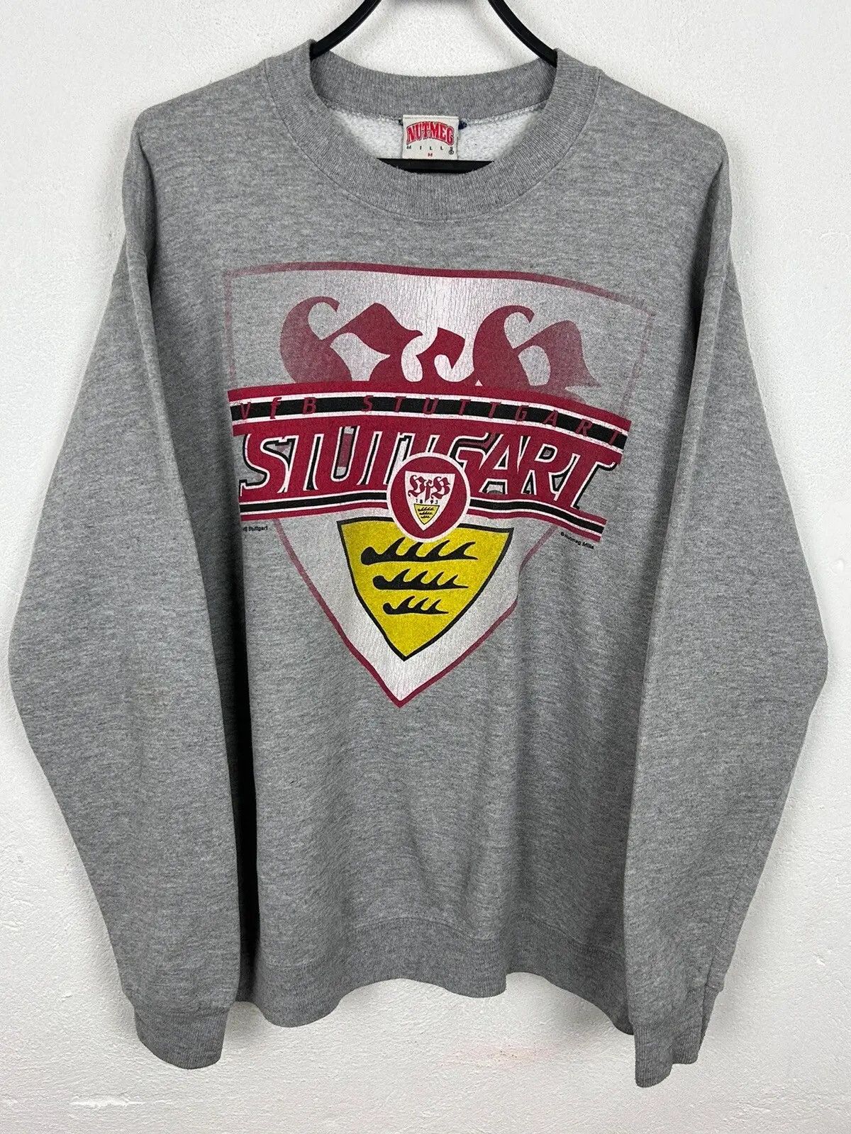 Nutmeg 90s Vintage VFB Stuttgart Nutmeg Mills Sweatshirt Crewneck Size US M / EU 48-50 / 2 - 1 Thumbnail