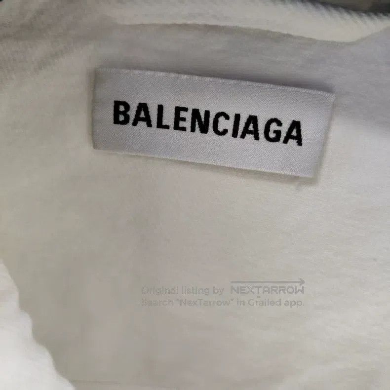 Balenciaga Balenciaga White embroidered pattern logo denim jacket Size US S / EU 44-46 / 1 - 8 Thumbnail
