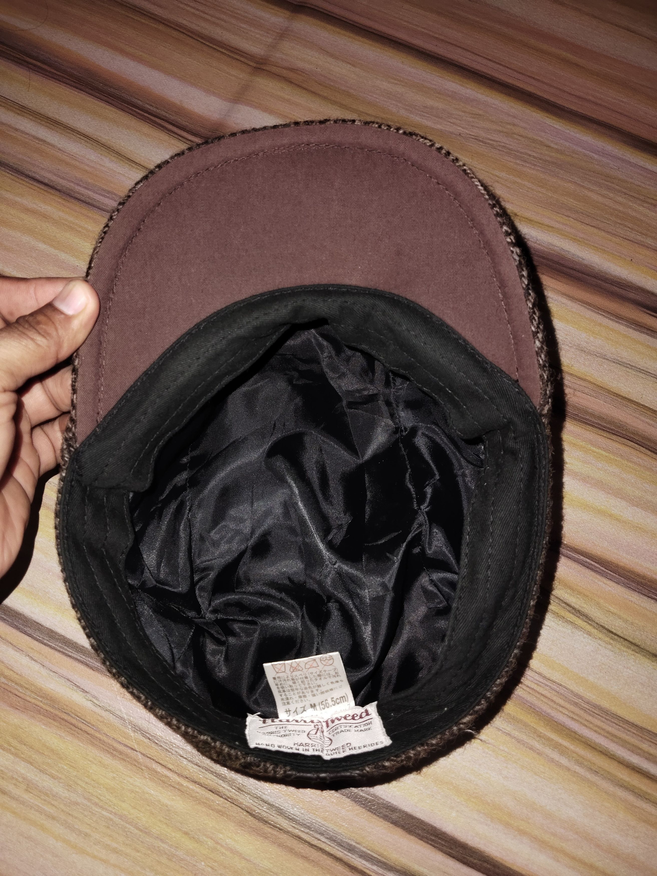 Harris Tweed HARRIS TWEED Leather Wool Flat Cap Size ONE SIZE - 5 Thumbnail