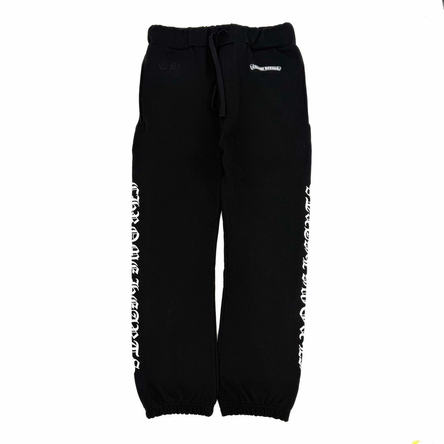 Chrome Hearts Black & White Logo Roller Sweatpants