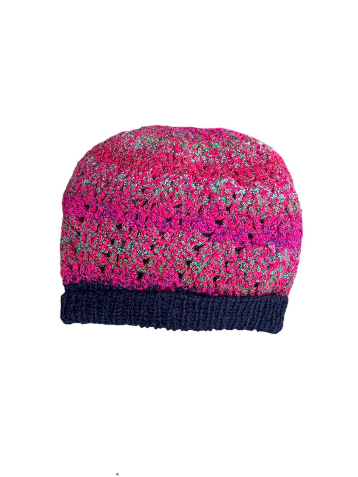 Japanese Brand × Kapital × Vintage Crochet Knitted Handmade Beanie Hats 💀☠️ Size ONE SIZE - 1 Thumbnail