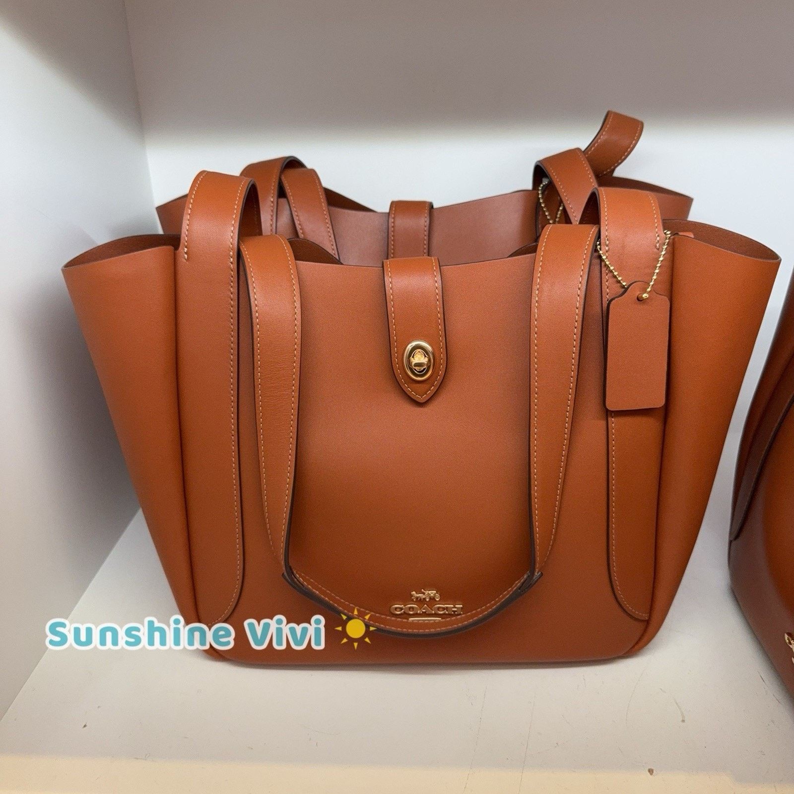 Coach Coach Madison Chain Tote K1294-20466 Tan Camel Leather | Grailed