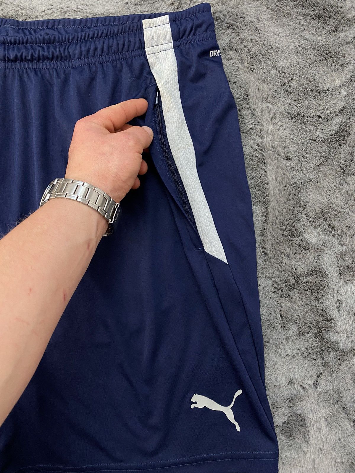 Puma × Vintage Puma Blue Manchester City Soccer Shorts , Size Xl 2021 Size US 36 / EU 52 - 5 Thumbnail