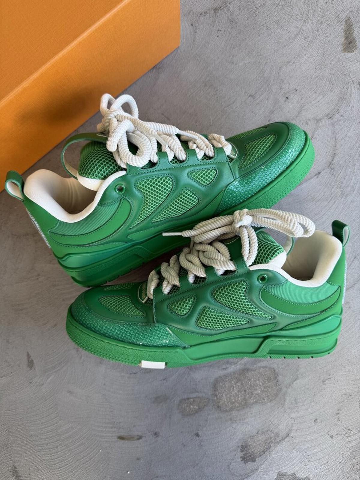 Louis Vuitton Louis Vuitton Sk8 Sneaker Green Sz. 43 Size US 10 / EU 43 - 2 Thumbnail