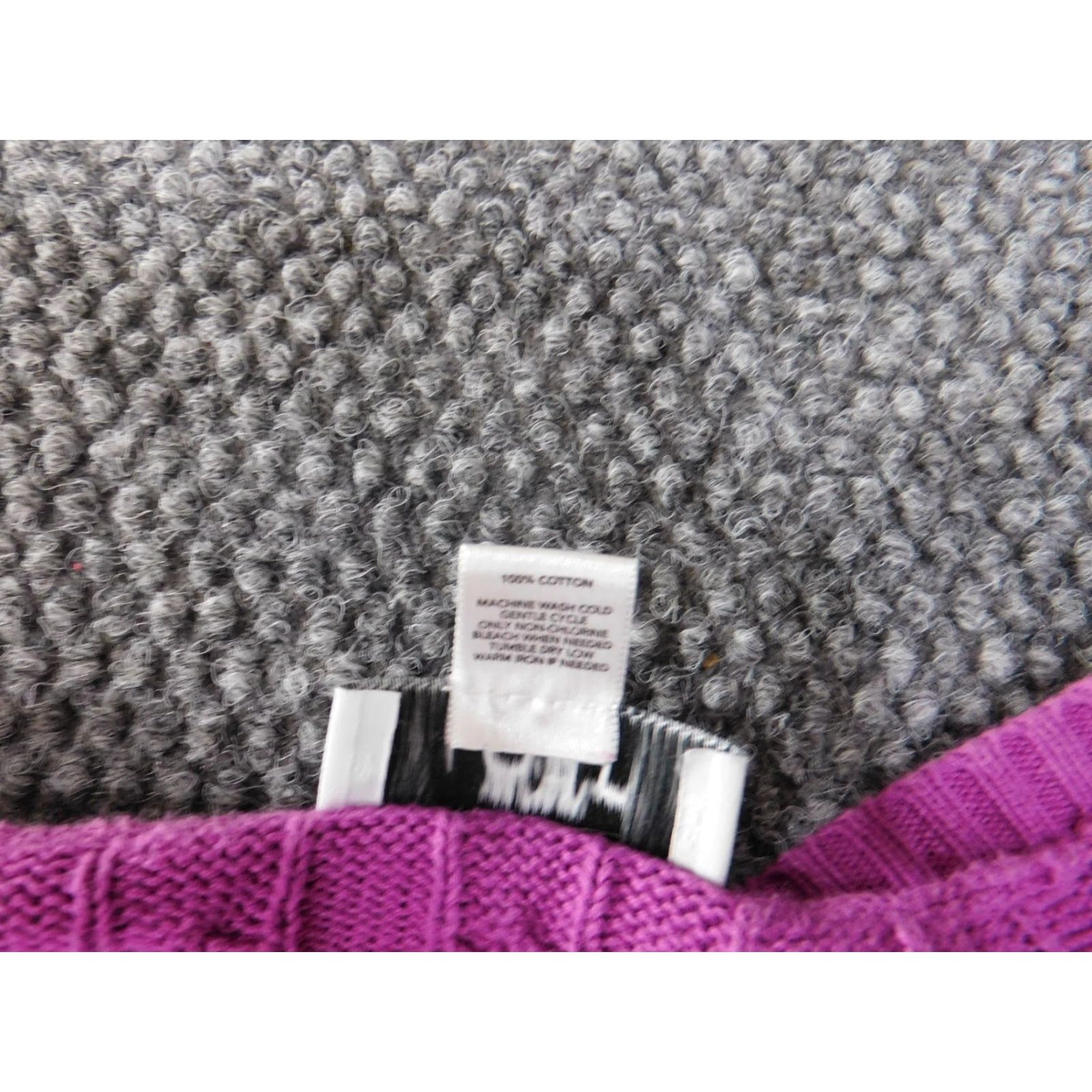 Loft LOFT Sweater Pullover V-Neck Knit Cotton Purple M Women Regular Knit Style Stretch Casual Fall Winter Spring Women Mens? Size M / US 6-8 / IT 42-44 - 7 Thumbnail