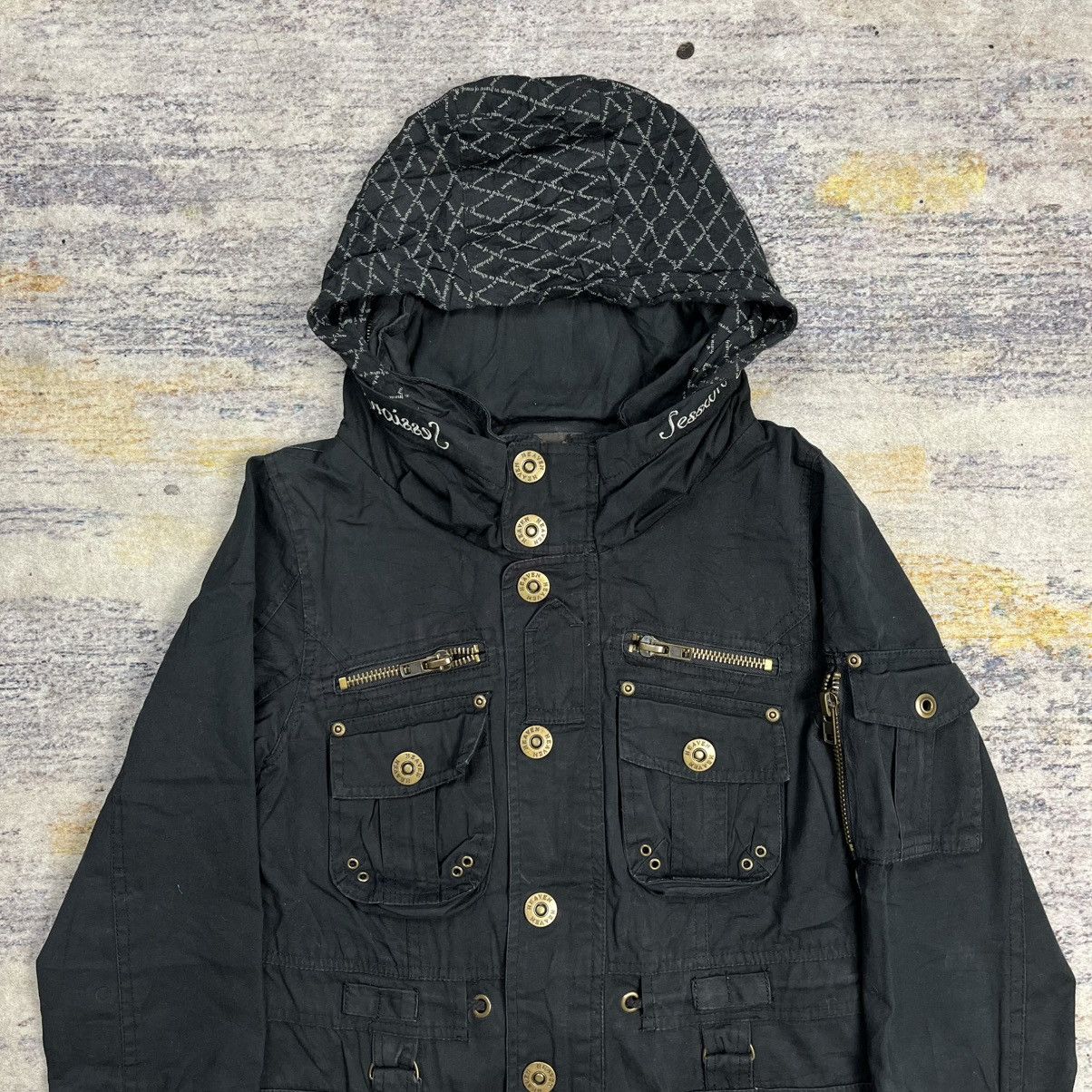 14th Addiction Heaven & earth multi pocket bono jacket goa / lgb vkei style Size US S / EU 44-46 / 1 - 6 Thumbnail