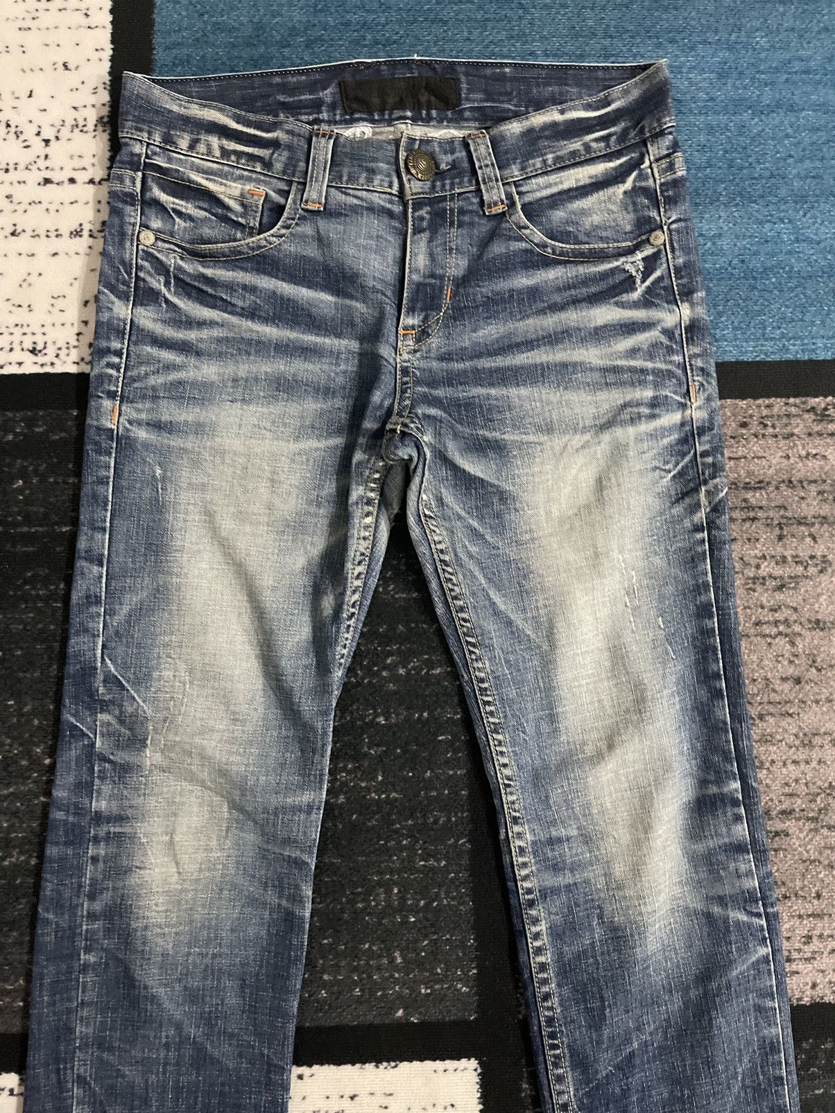 Japanese Brand VINTAGE RED PEPPER JAPAN&CO EMBROIDERY LOGO DENIM JEANS Size US 34 / EU 50 - 8 Thumbnail