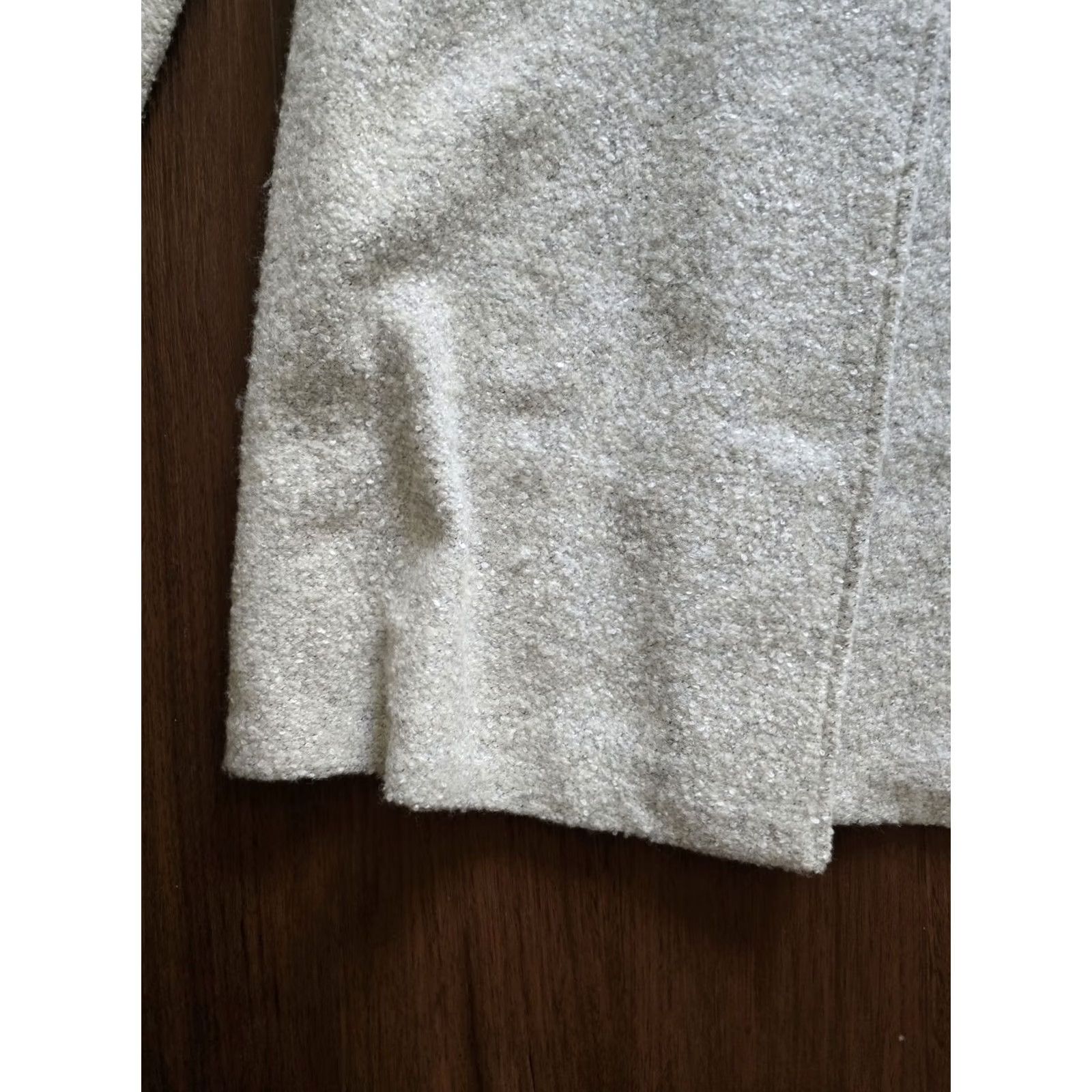 Vintage Max Studio Gray Wool Blend Cowl Neck Wrap Coat XL Women Size XL / US 12-14 / IT 48-50 - 2 Thumbnail