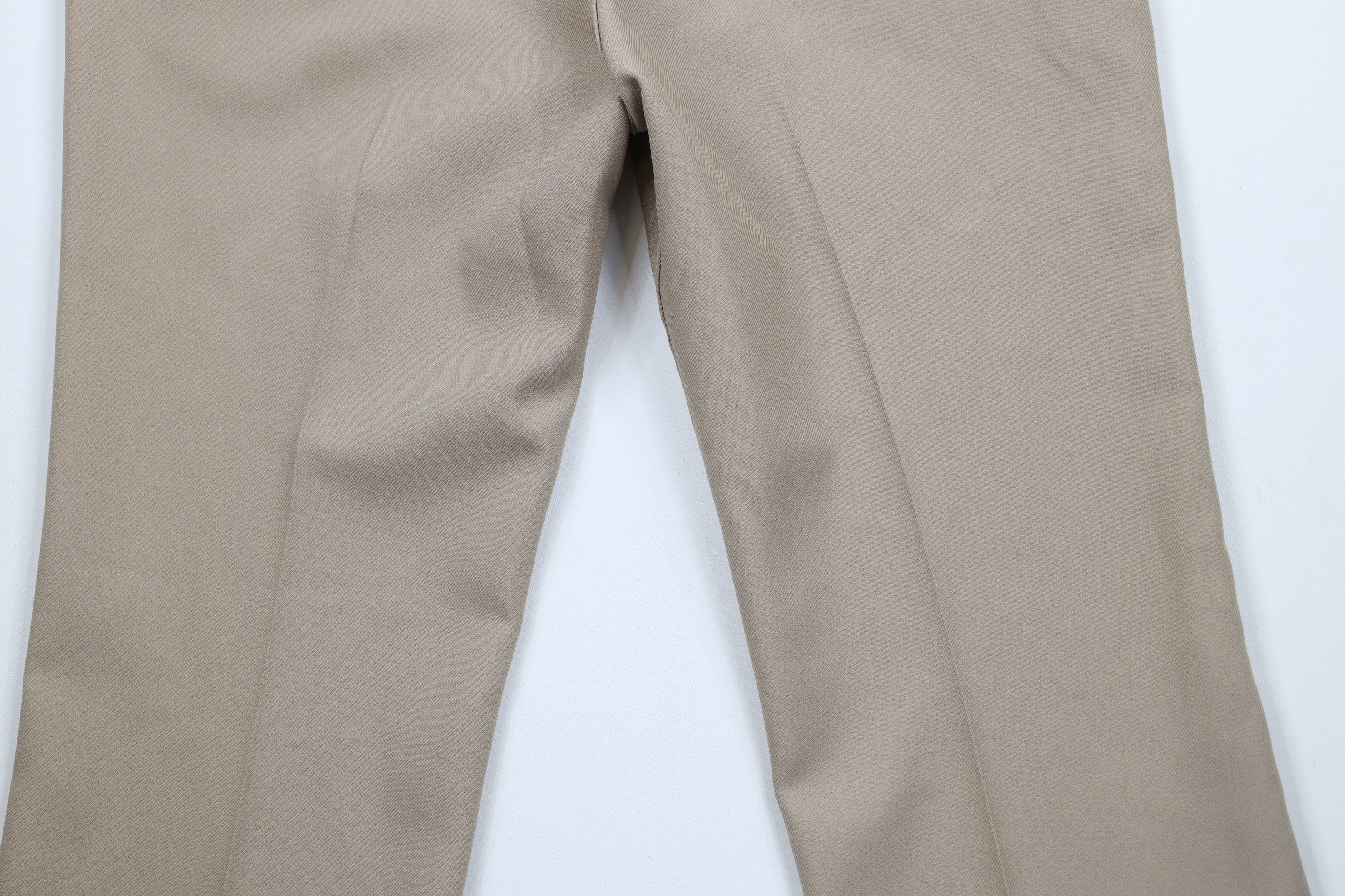 Vintage × Wrangler Vintage 90s Wrangler Knit Flared Wide Leg Chino Pants Tan Size US 42 / EU 58 - 12 Thumbnail