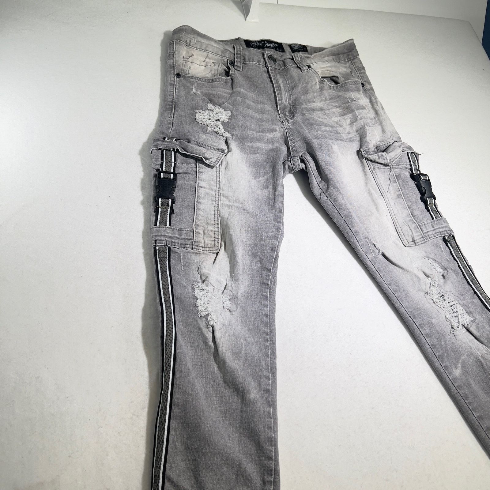 Other Heritage America 1776 Denim Jeans Men's 32w x 32L Grey Cargo Size US 32 / EU 48 - 5 Thumbnail