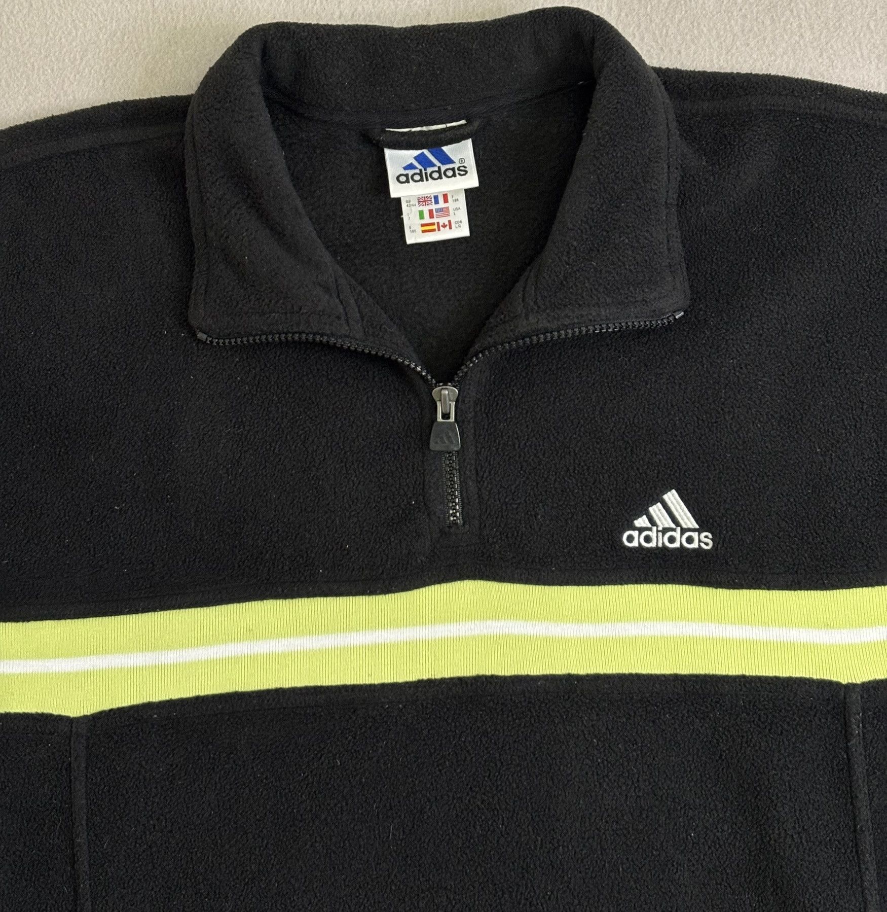 Adidas Fleece Half Zip Adidas 90s vintage size. XXL Size US XXL / EU 58 / 5 - 6 Thumbnail