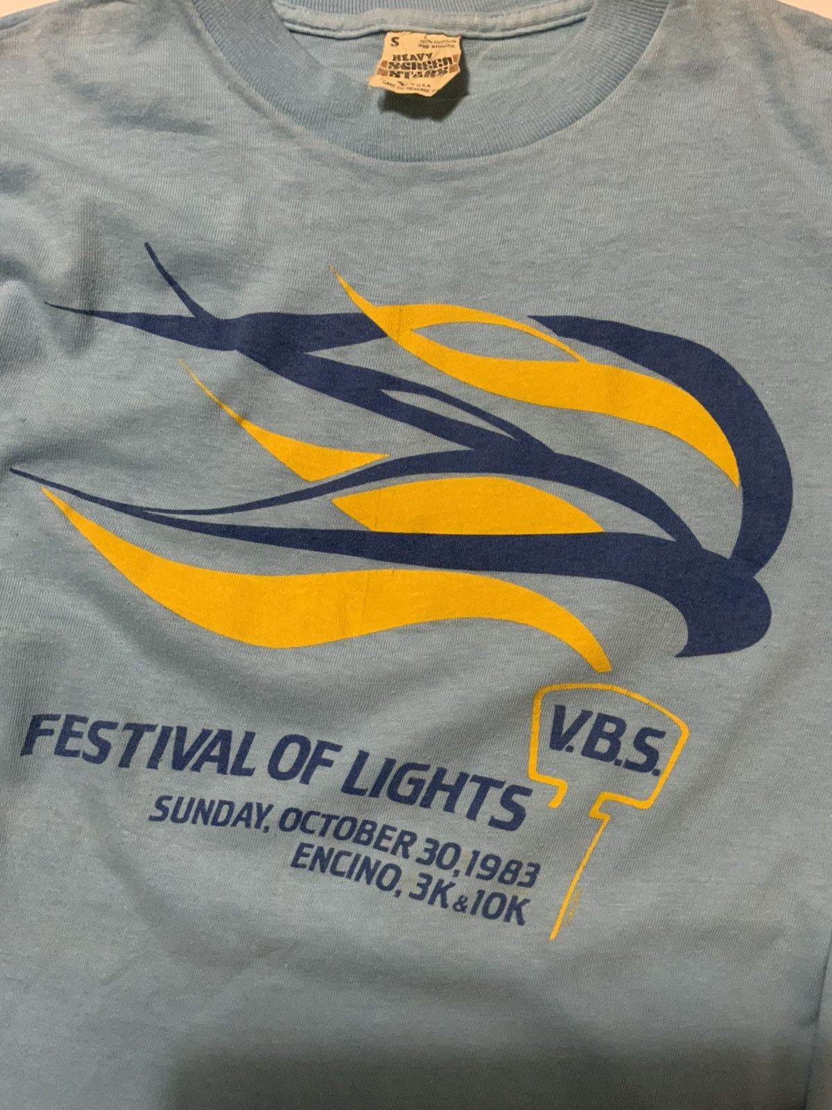 Vintage VTG 1983 Screen Stars Encino Festival Of Lights T-Shirt Size US S / EU 44-46 / 1 - 6 Thumbnail