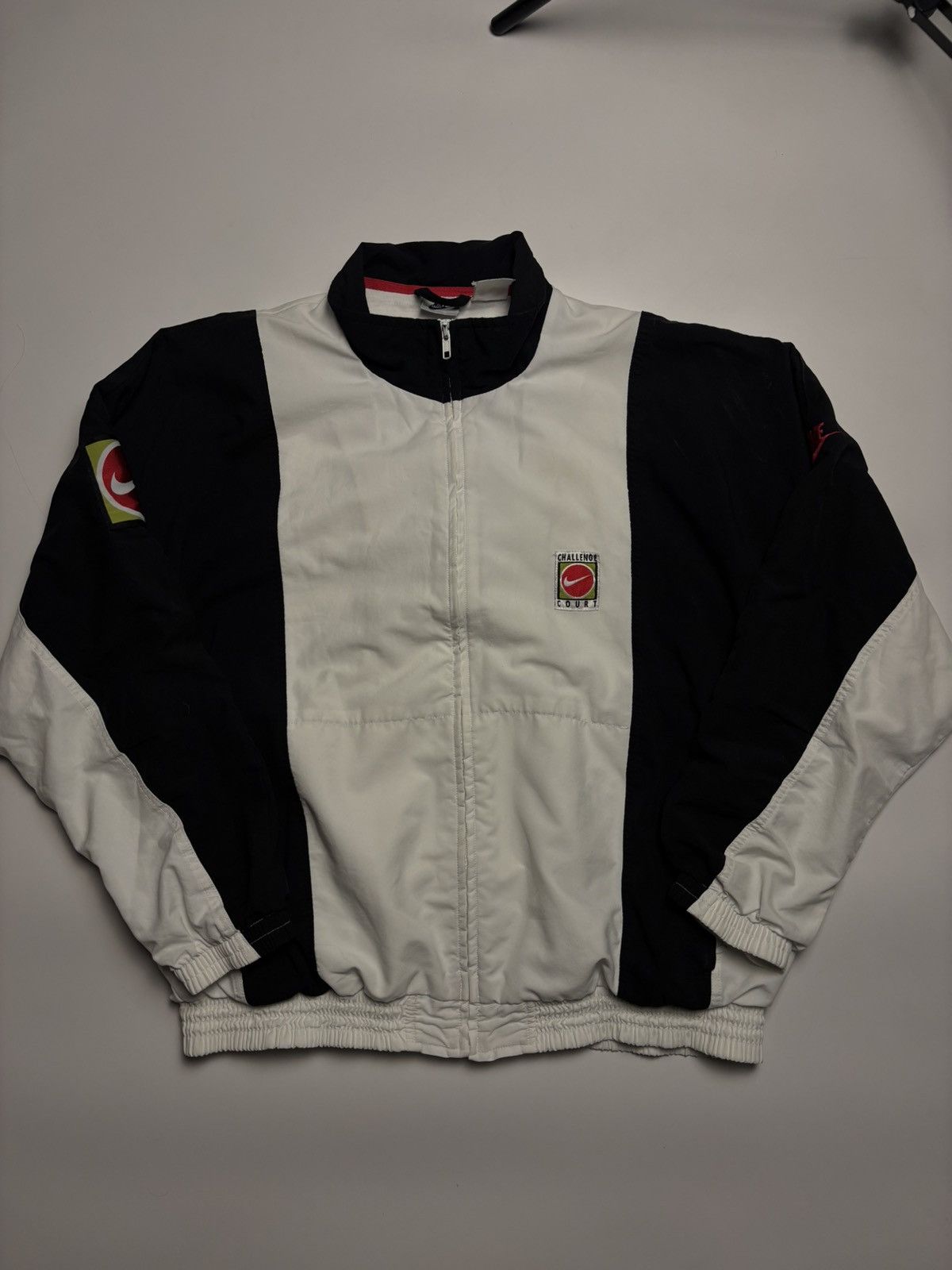 Nike Nike Court Challenge Vintage mega rare track jacket big logo Size US L / EU 52-54 / 3 - 1 Thumbnail