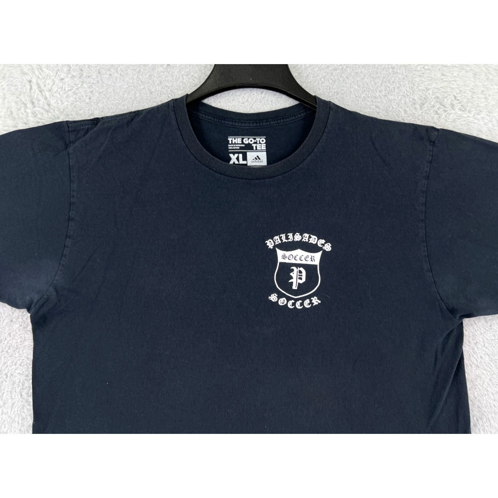 Adidas Adidas Shirt Mens XL Black Palisades Soccer Short Sleeve Crew Neck Mens T-Shirt Size US XL / EU 56 / 4 - 7 Thumbnail
